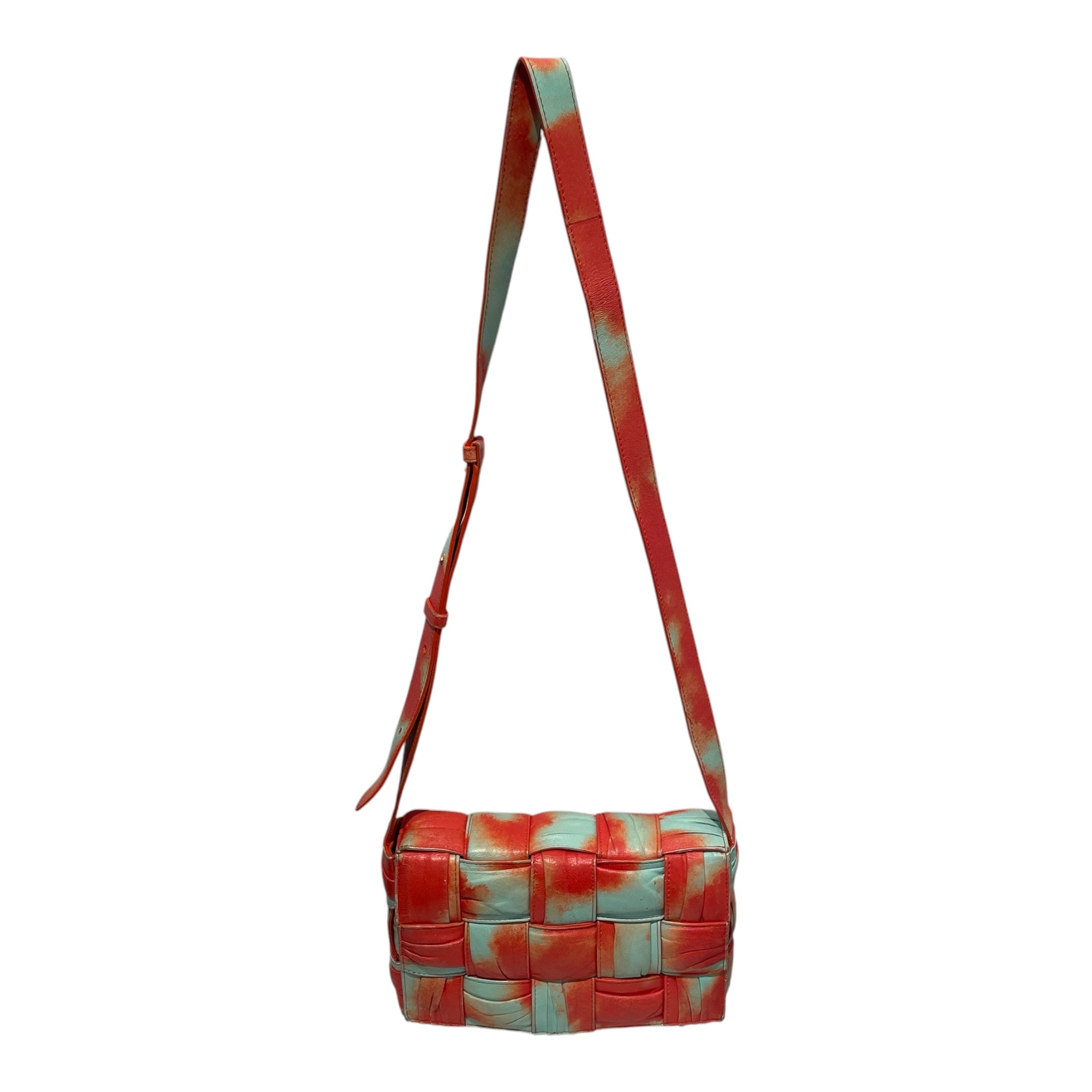 BOTTEGA VENETA/Cross Body Bag/All Over Print/Leather/MLT/TEAL & ORANGE view 1