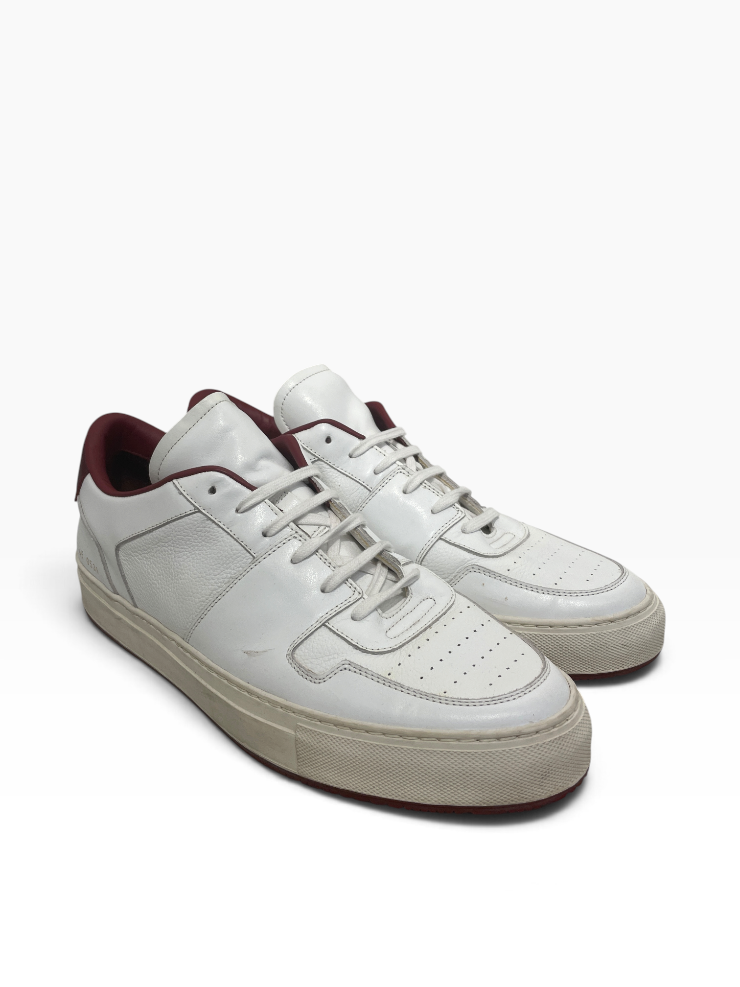 COMMON PROJECTS/Low-Sneakers/EU 45/Leather/WHT/ view 1