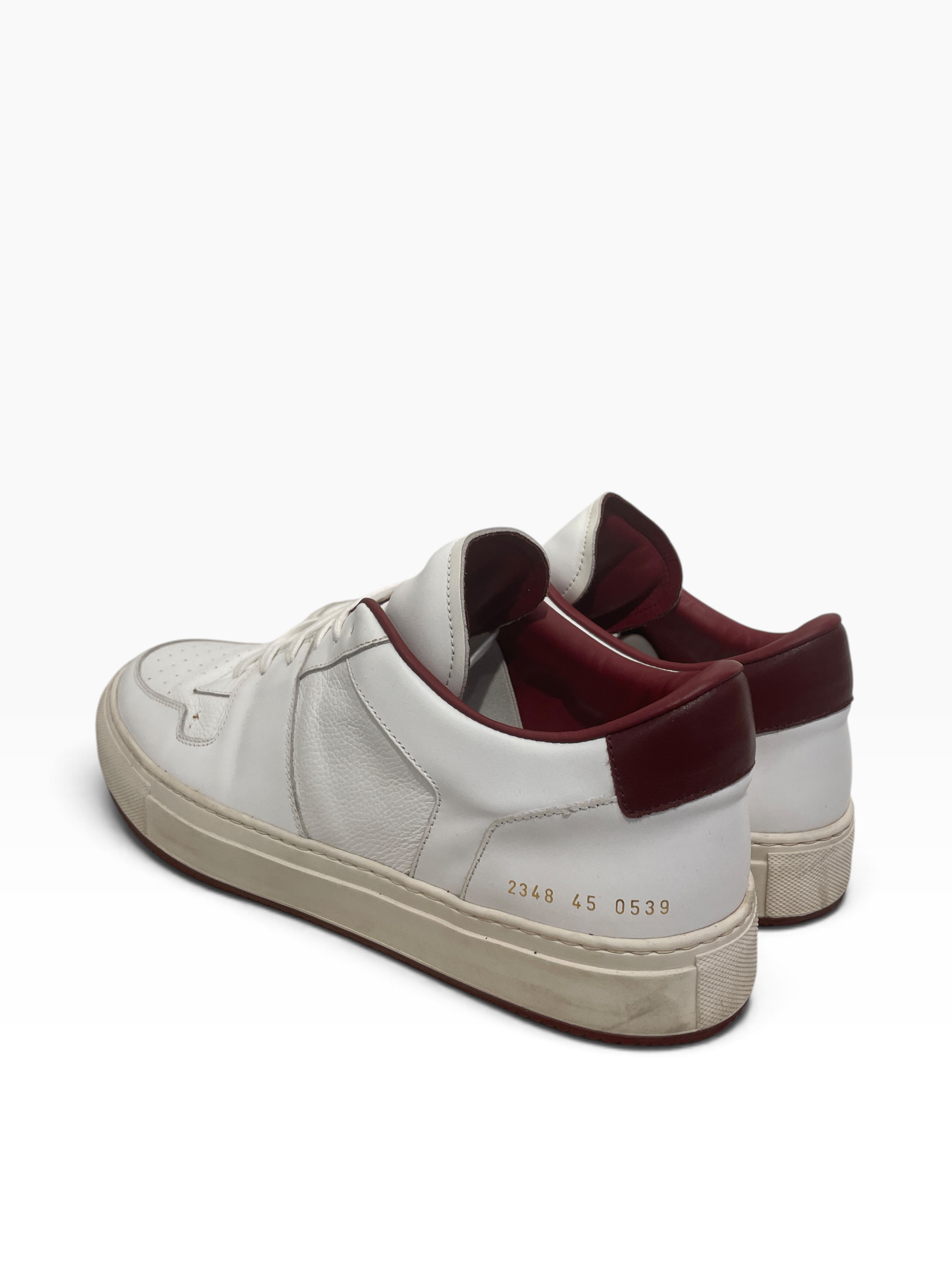 COMMON PROJECTS/Low-Sneakers/EU 45/Leather/WHT/ view 2