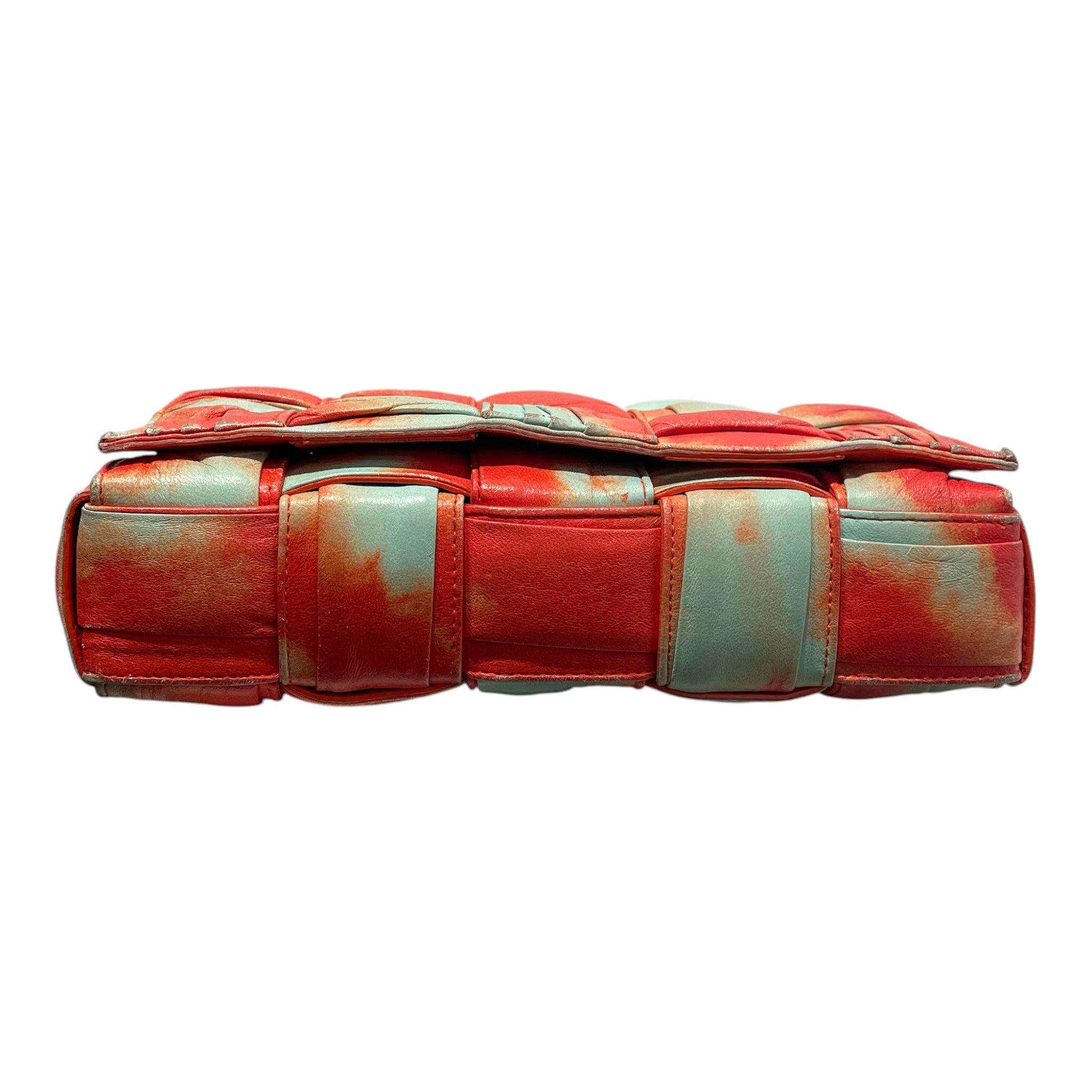 BOTTEGA VENETA/Cross Body Bag/All Over Print/Leather/MLT/TEAL & ORANGE view 3