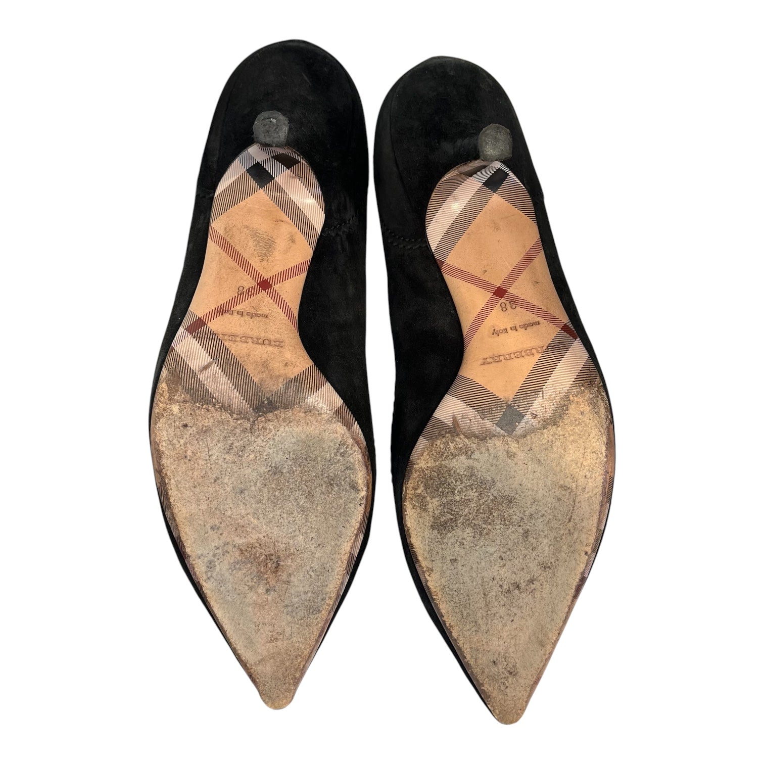 BURBERRY/Heels/EU 38/BLK/tassel heels view 5