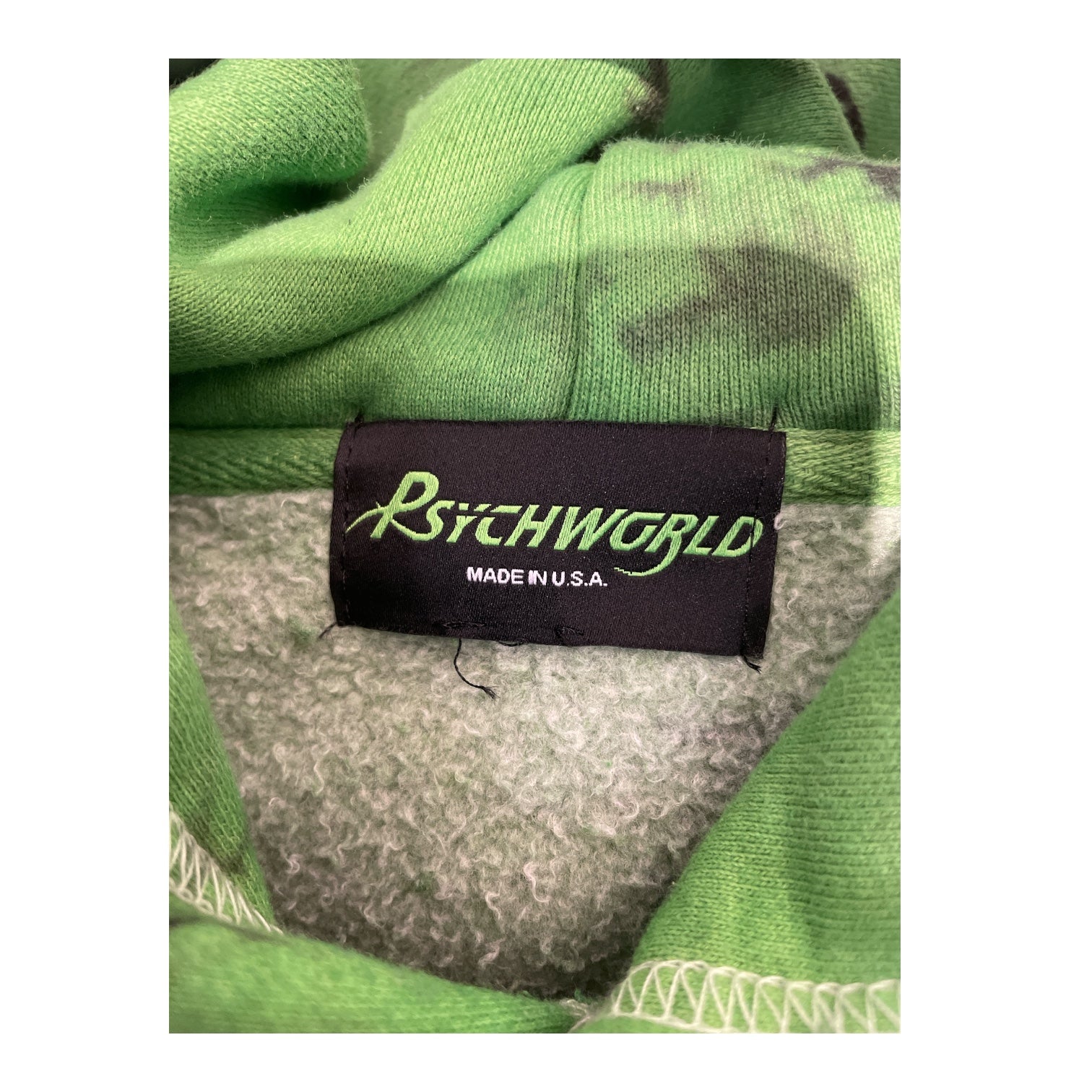 PSYCHWORLD/Hoodie/L/All Over Print/Cotton/GRN/ view 3
