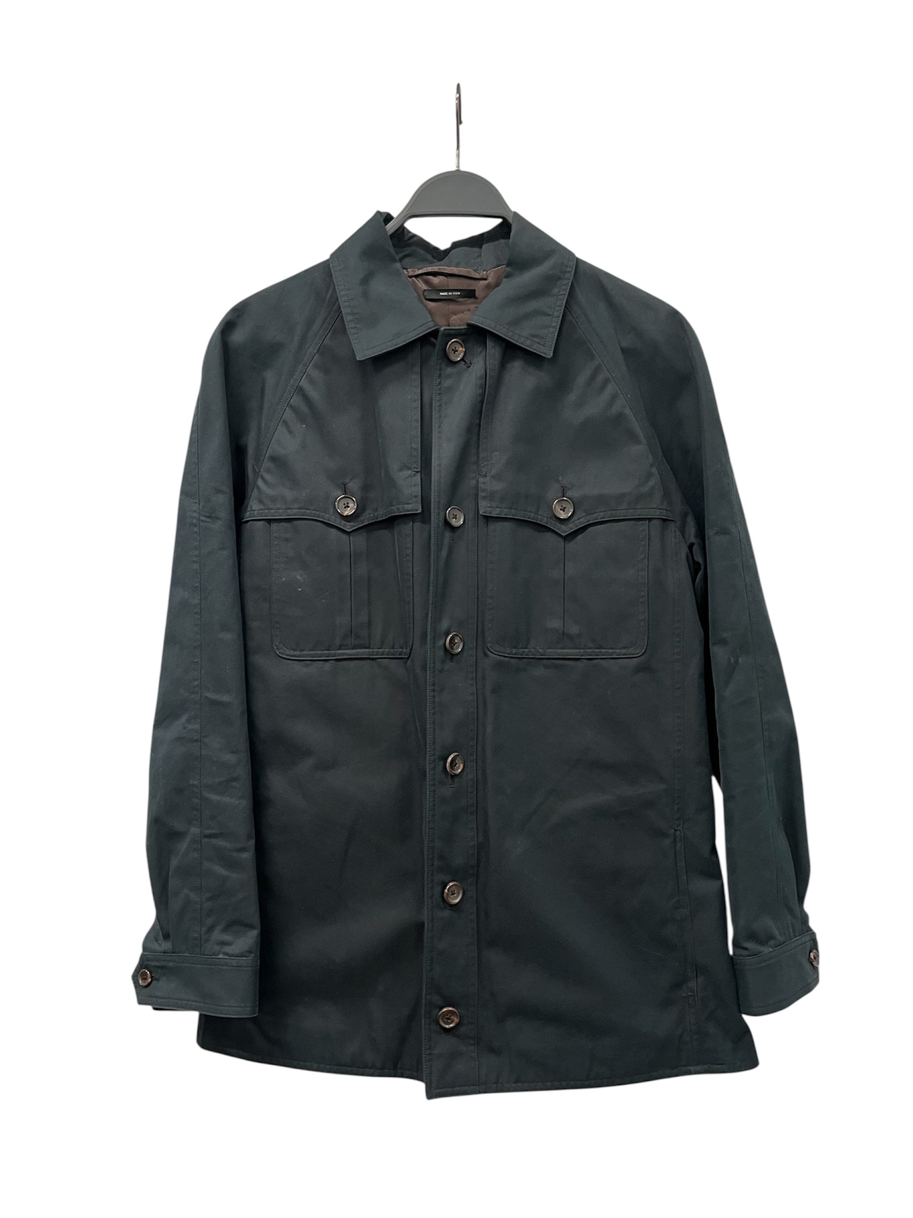 TOM FORD/Coat/48/Cotton/BLK/Single Breasted/RAGLAN SLEEVE &WESTERN POCKETS view 1