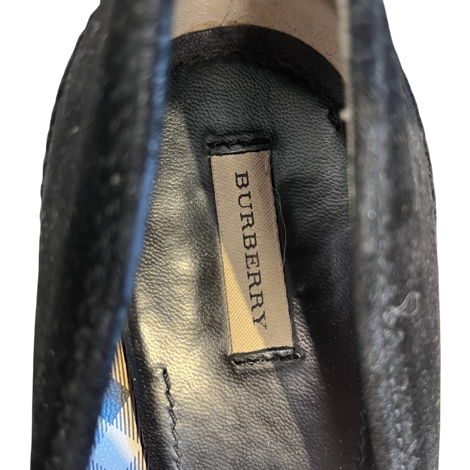 BURBERRY/Heels/EU 38/BLK/tassel heels view 3