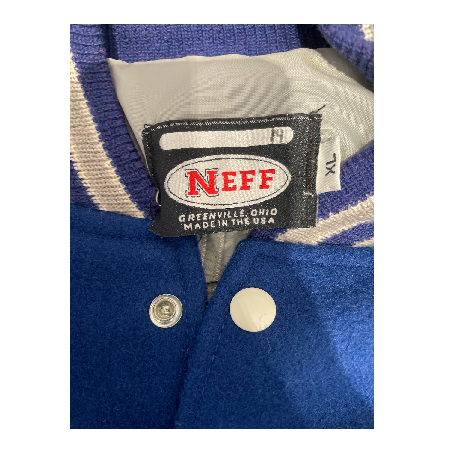 NEFF/Baseball Jkt/XL/Wool/BLU/ view 3
