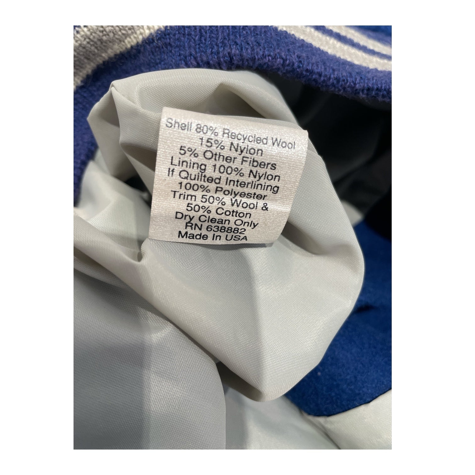 NEFF/Baseball Jkt/XL/Wool/BLU/ view 4