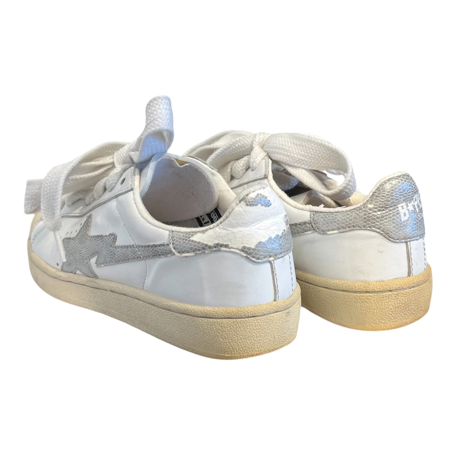 BAPE STA!/Low-Sneakers/US 6.5/Leather/WHT/mad sta bapesta view 2