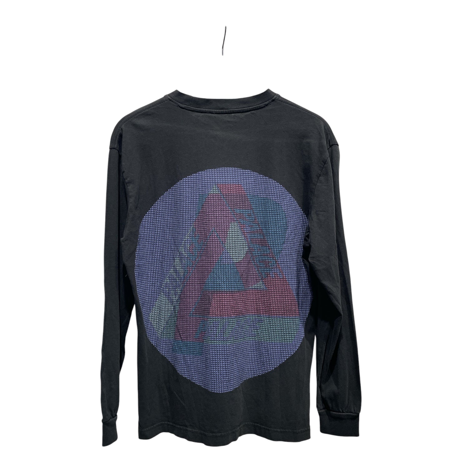 PALACE/LS T-Shirt/M/Cotton/BLK/blue/purple logo view 2