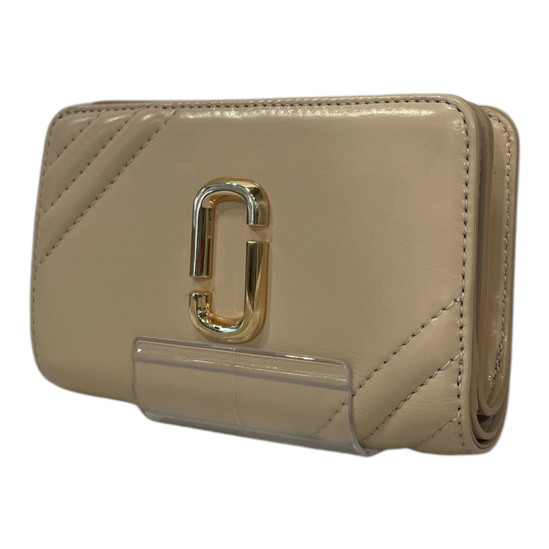 MARC JACOBS/Bifold Wallet/Beige/Leather/S120L01FA21