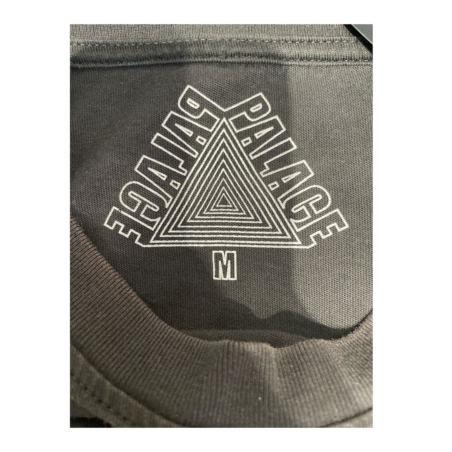 PALACE/LS T-Shirt/M/Cotton/BLK/blue/purple logo view 3