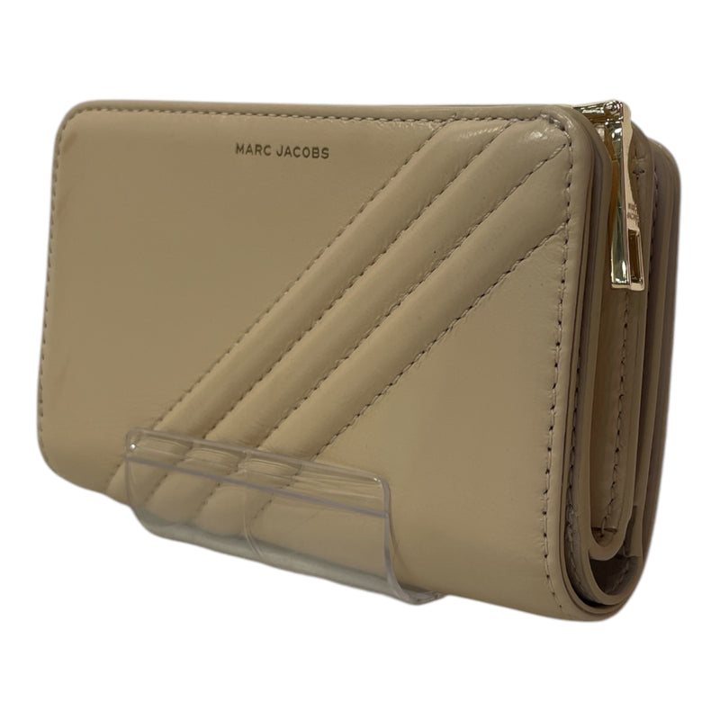 MARC JACOBS/Bifold Wallet/Beige/Leather/S120L01FA21