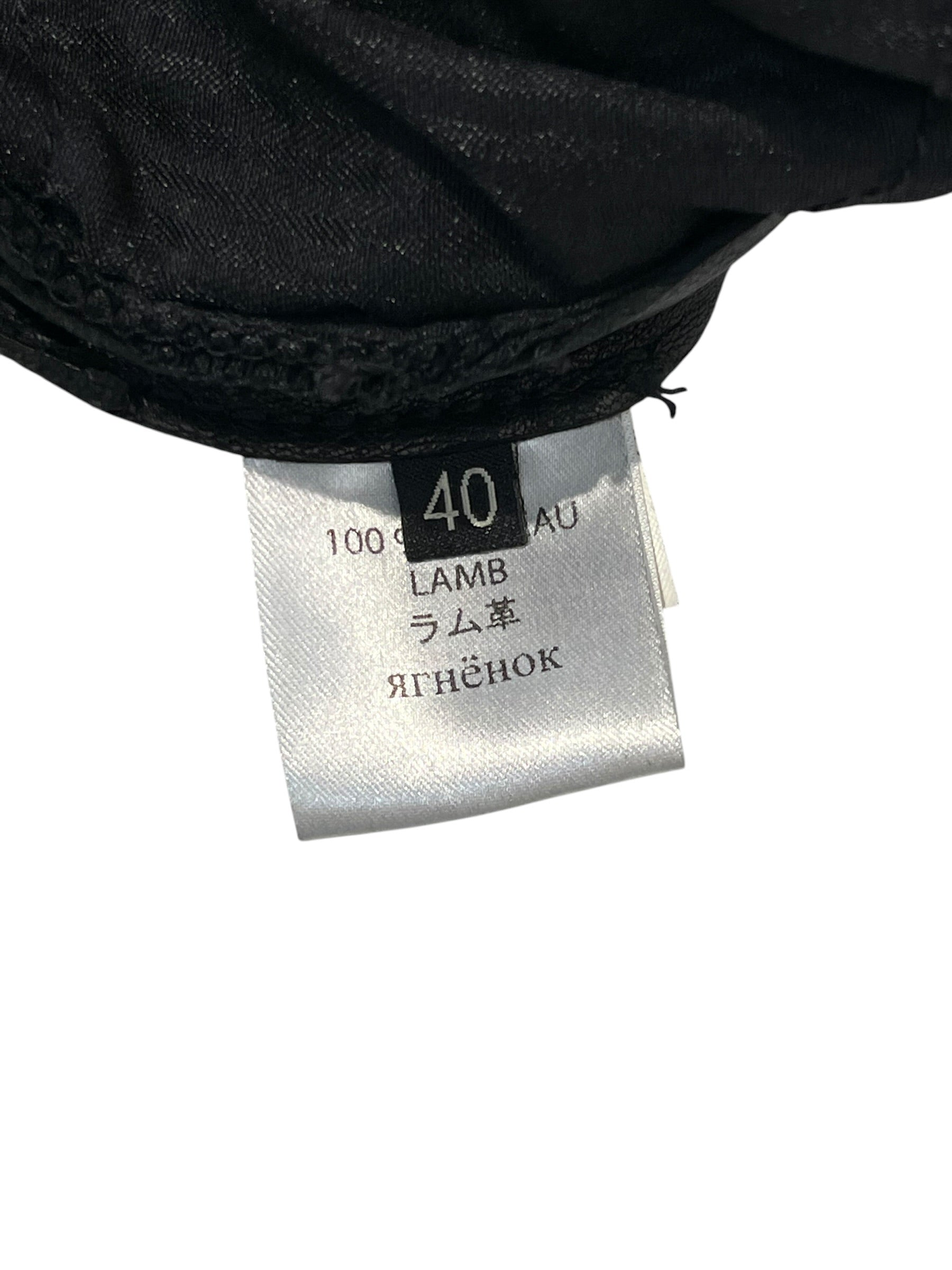 BARBARA BUI/Straight Pants/29/Leather/BLK/ view 4