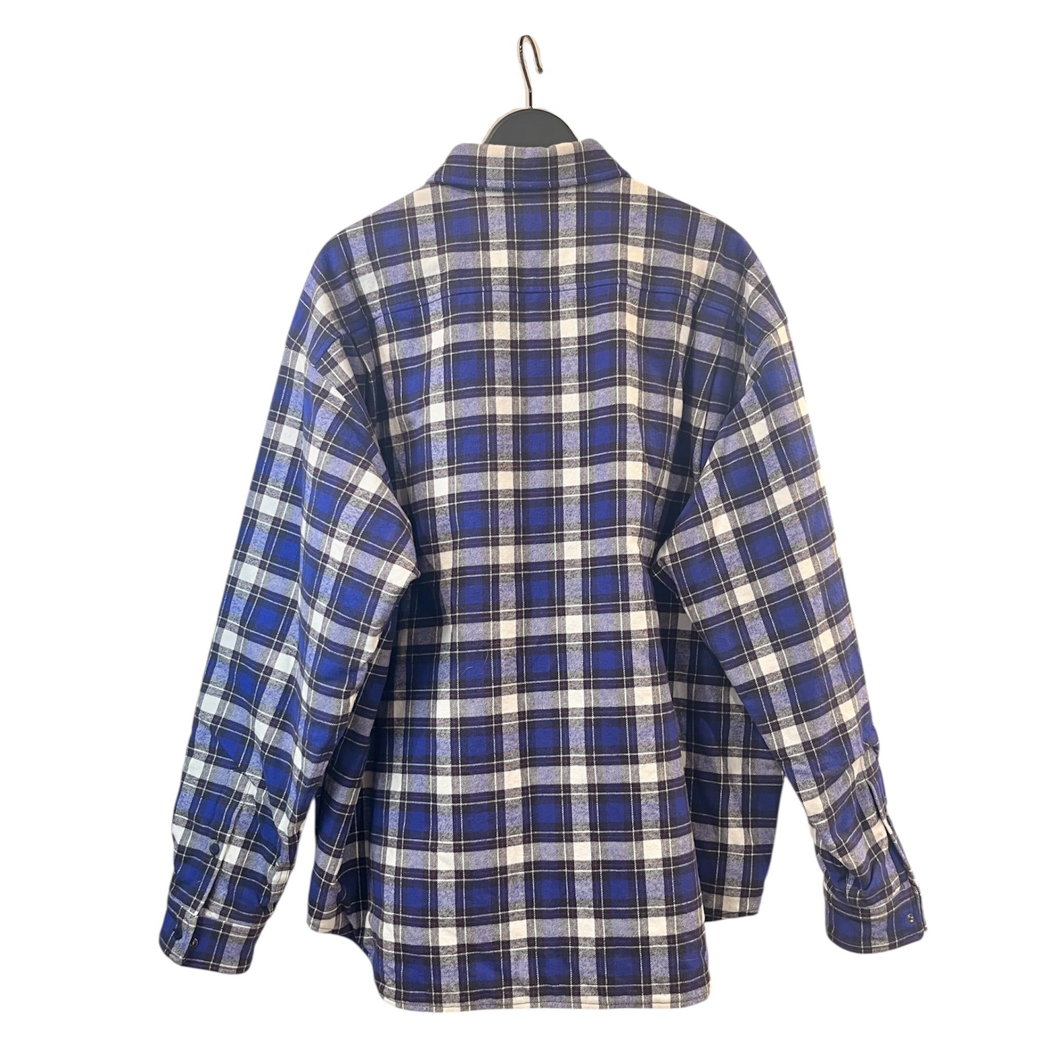 BALENCIAGA/Flannel Shirt/39/Cotton/BLU/TRUCKER FLANNEL view 2