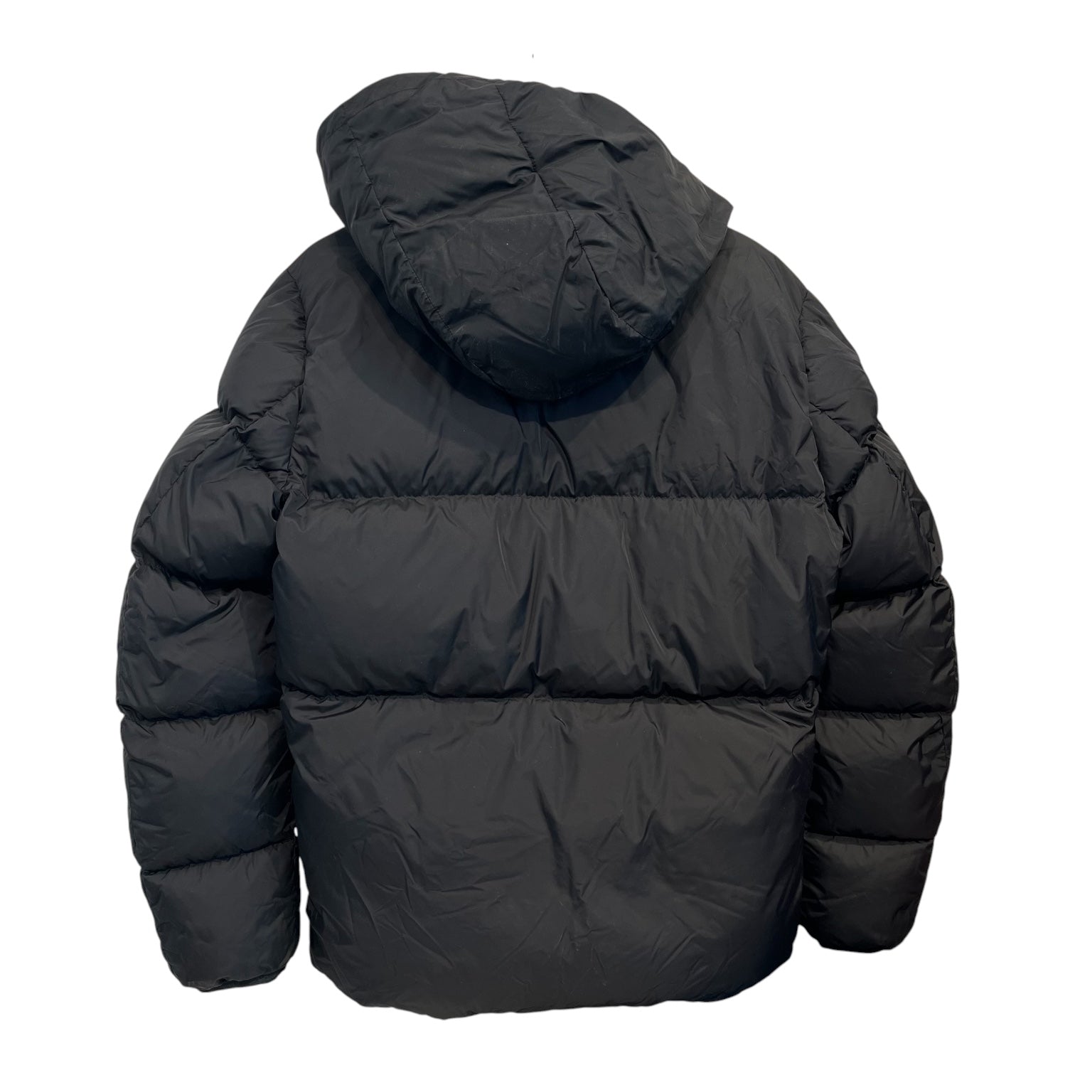 MONCLER/Puffer Jkt/M/Nylon/BLK/"moncler" lined hood view 2