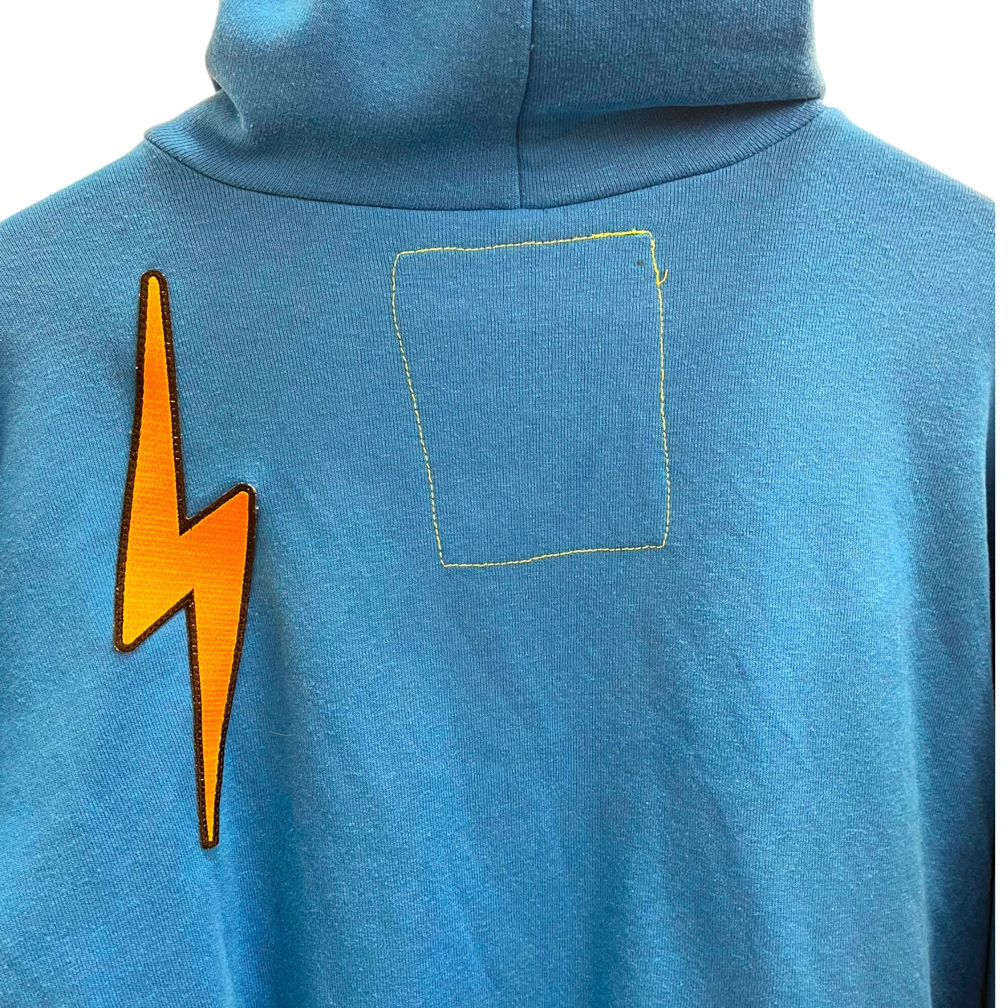 Aviator NATION/Hoodie/M/Cotton/BLU/PATCH FLOODED HOODIE view 3