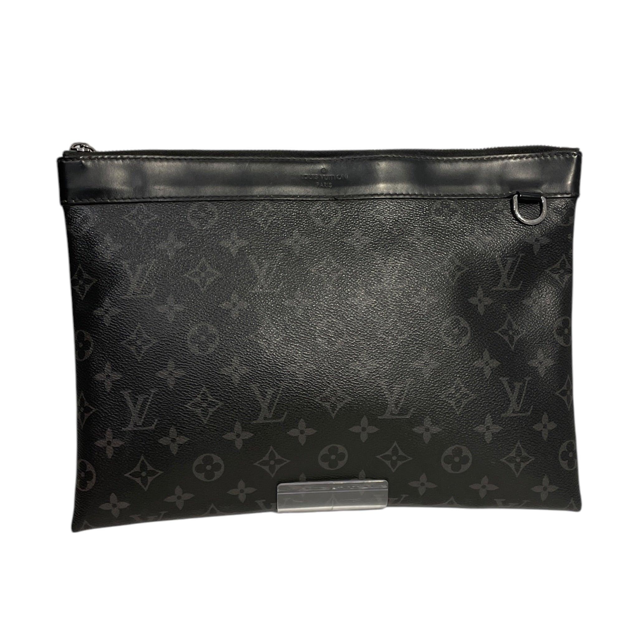 LOUIS VUITTON/Clutch Bag/Monogram/Leather/BLK/792CHRH view 1