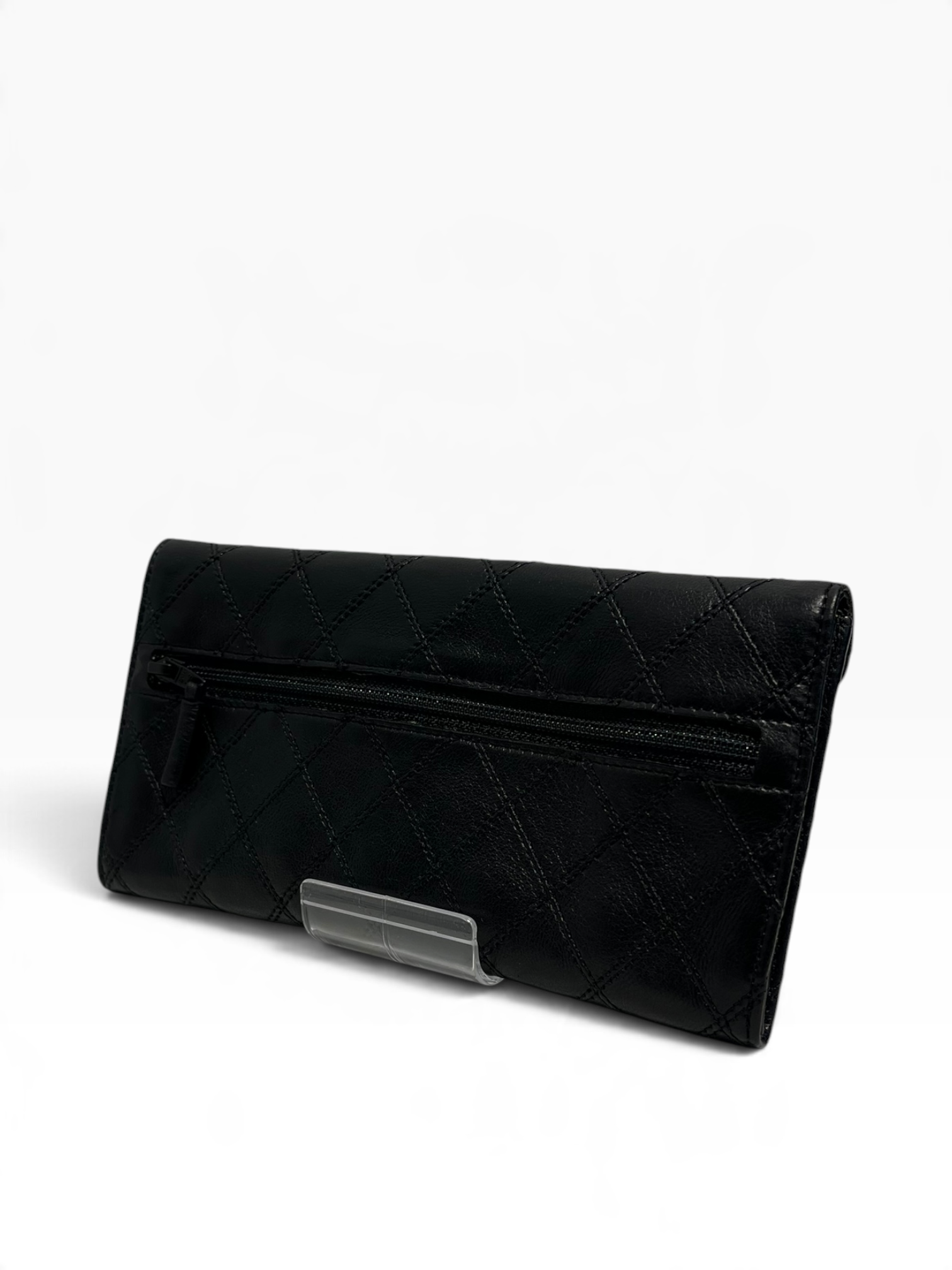 CHANEL/Long Wallet/Leather/BLK/L's/ view 2