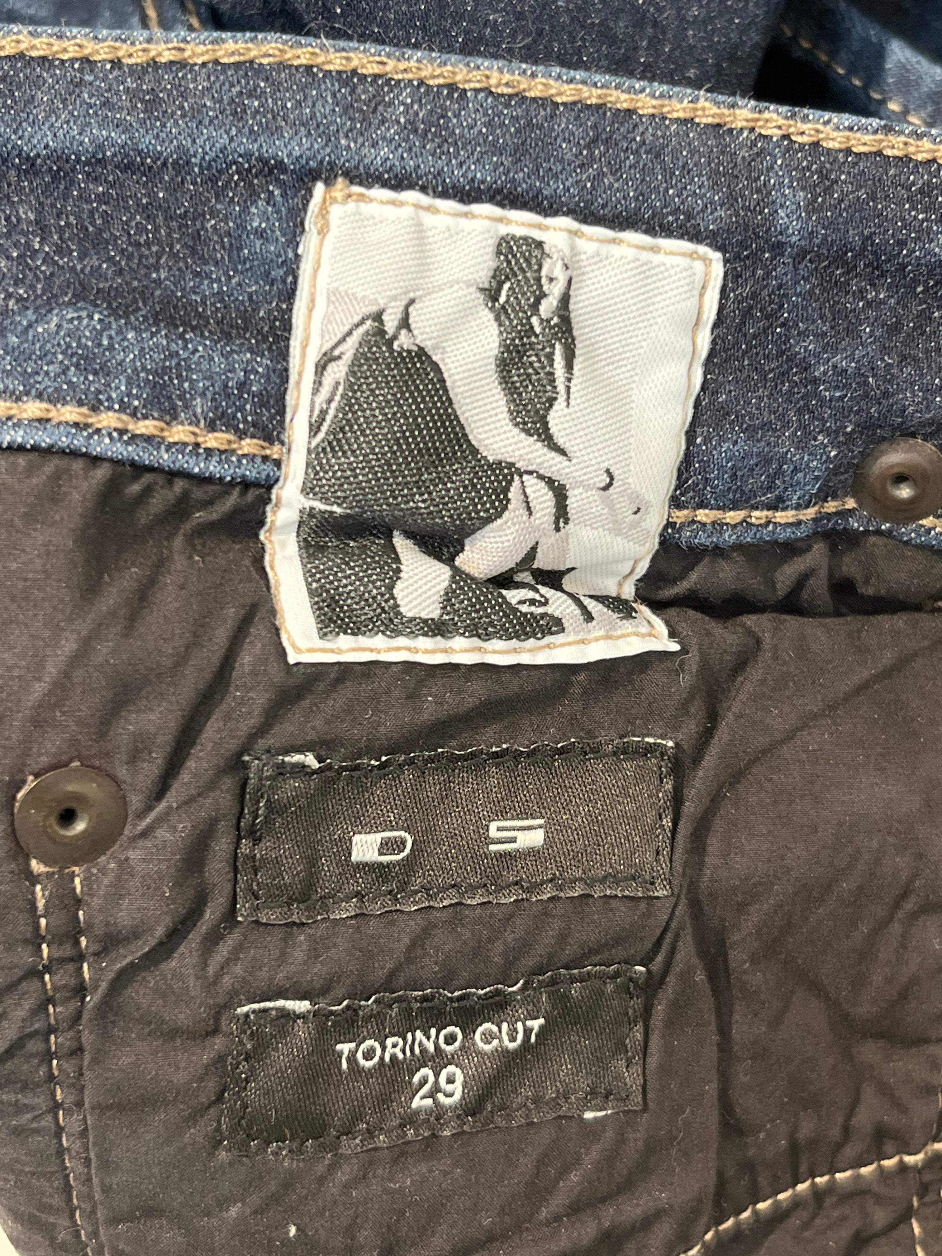RICK OWENS DRKSHDW/Straight Pants/26/Denim/BLU/ view 3