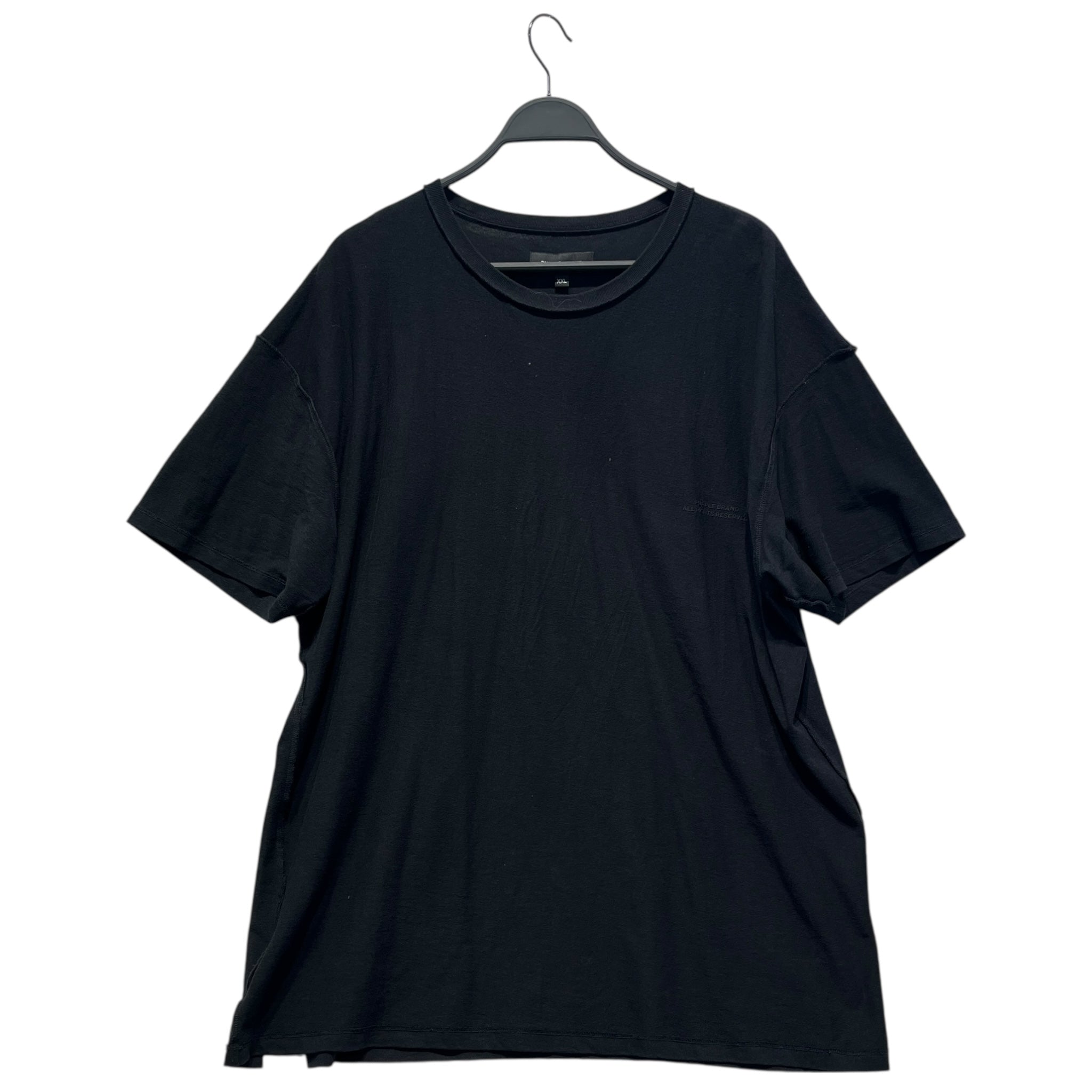 PURPLE BRAND/T-Shirt/XXL/Cotton/BLK/PURPLE EMBROIDERED BACK SHIRT view 1