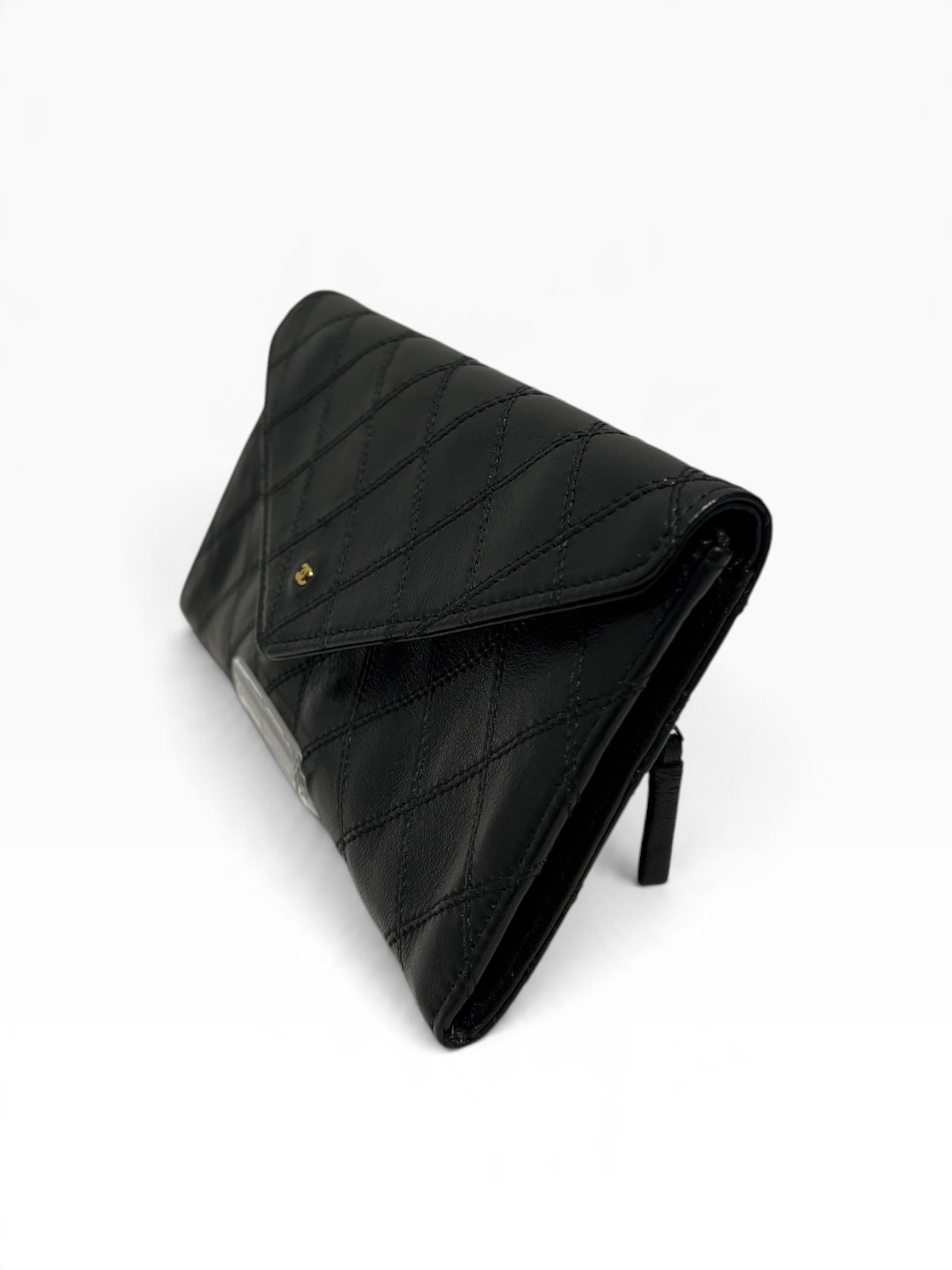 CHANEL/Long Wallet/Leather/BLK/L's/ view 3