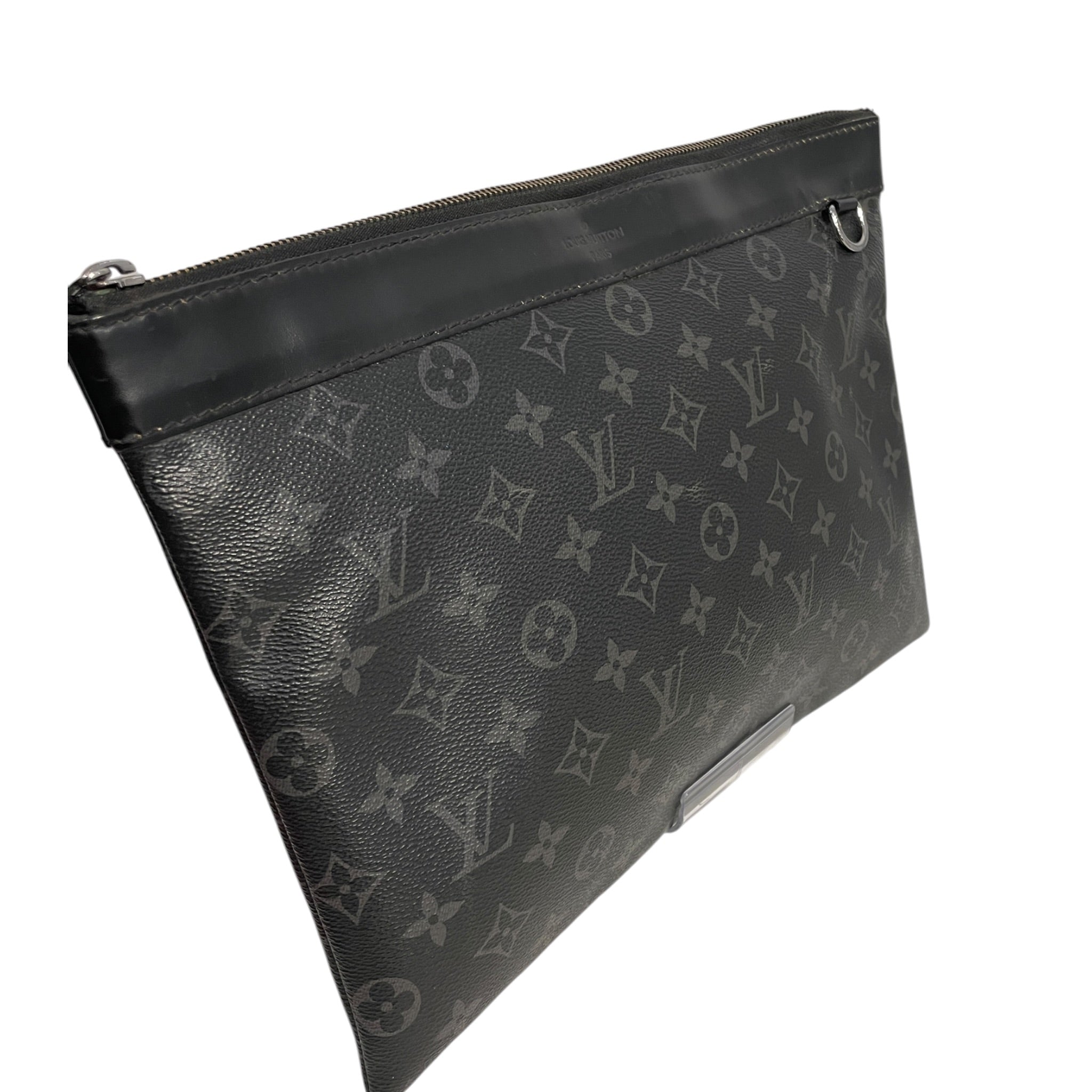 LOUIS VUITTON/Clutch Bag/Monogram/Leather/BLK/792CHRH view 6
