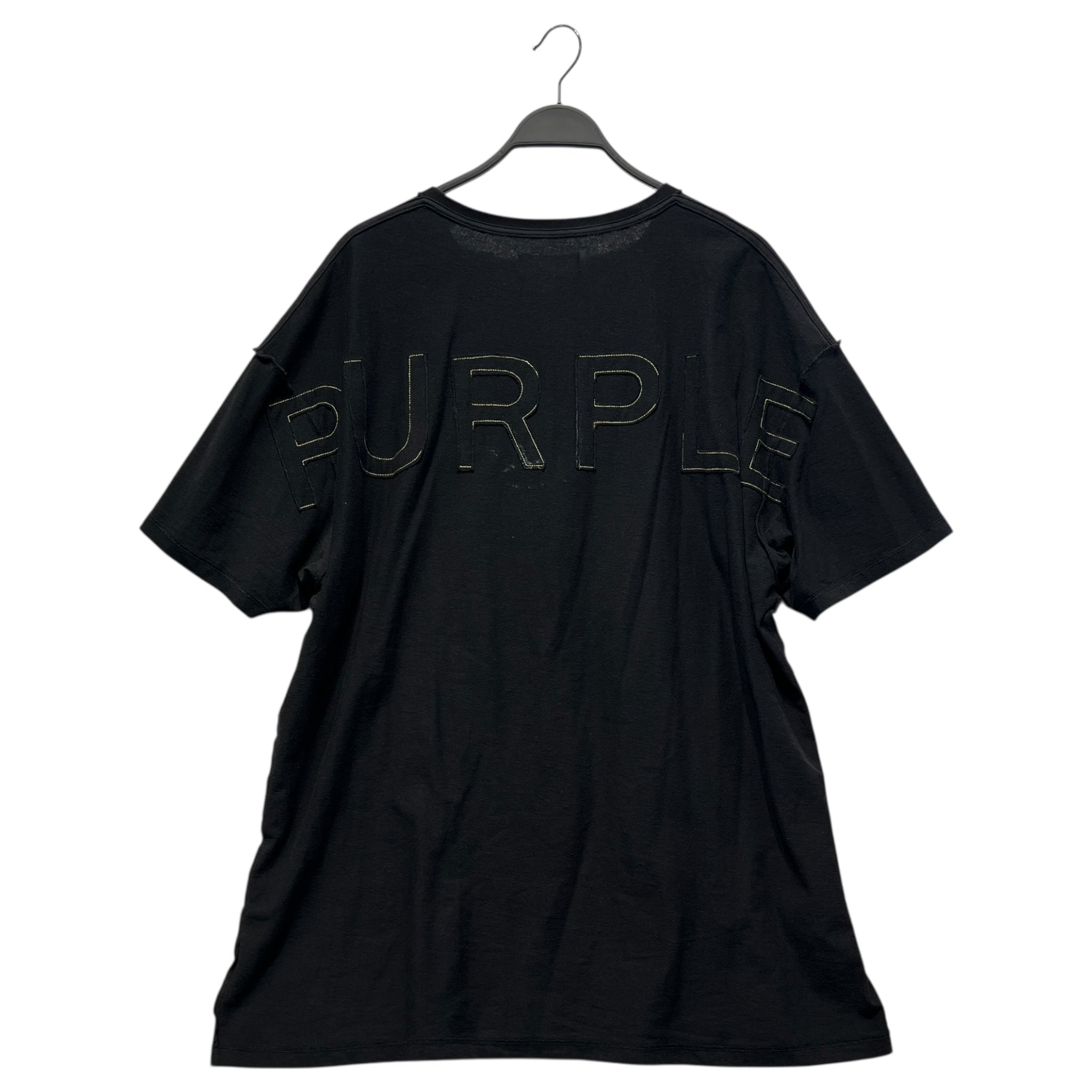 PURPLE BRAND/T-Shirt/XXL/Cotton/BLK/PURPLE EMBROIDERED BACK SHIRT view 2
