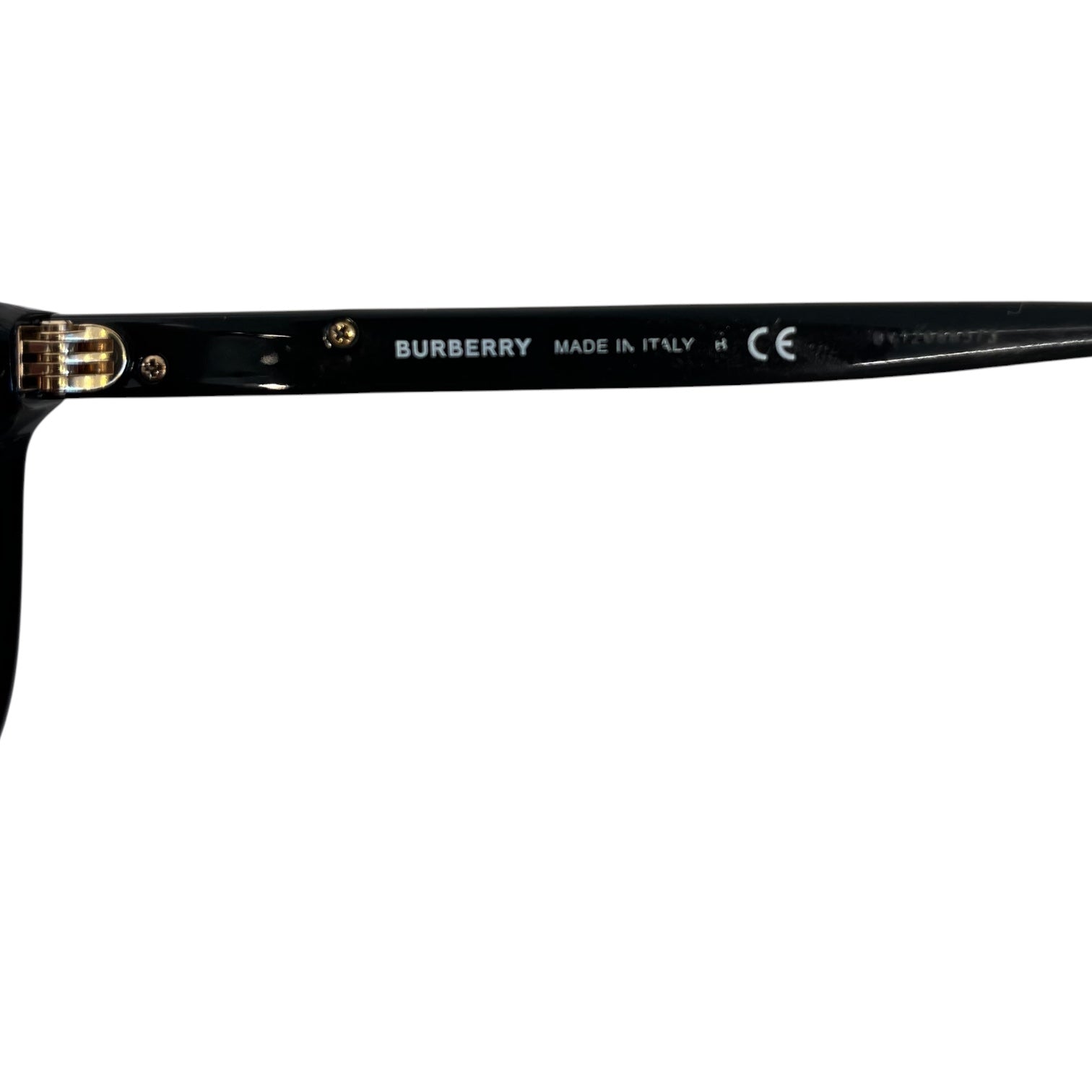 BURBERRY/Glasses/Plastic/BLK/L's/silver accents view 3
