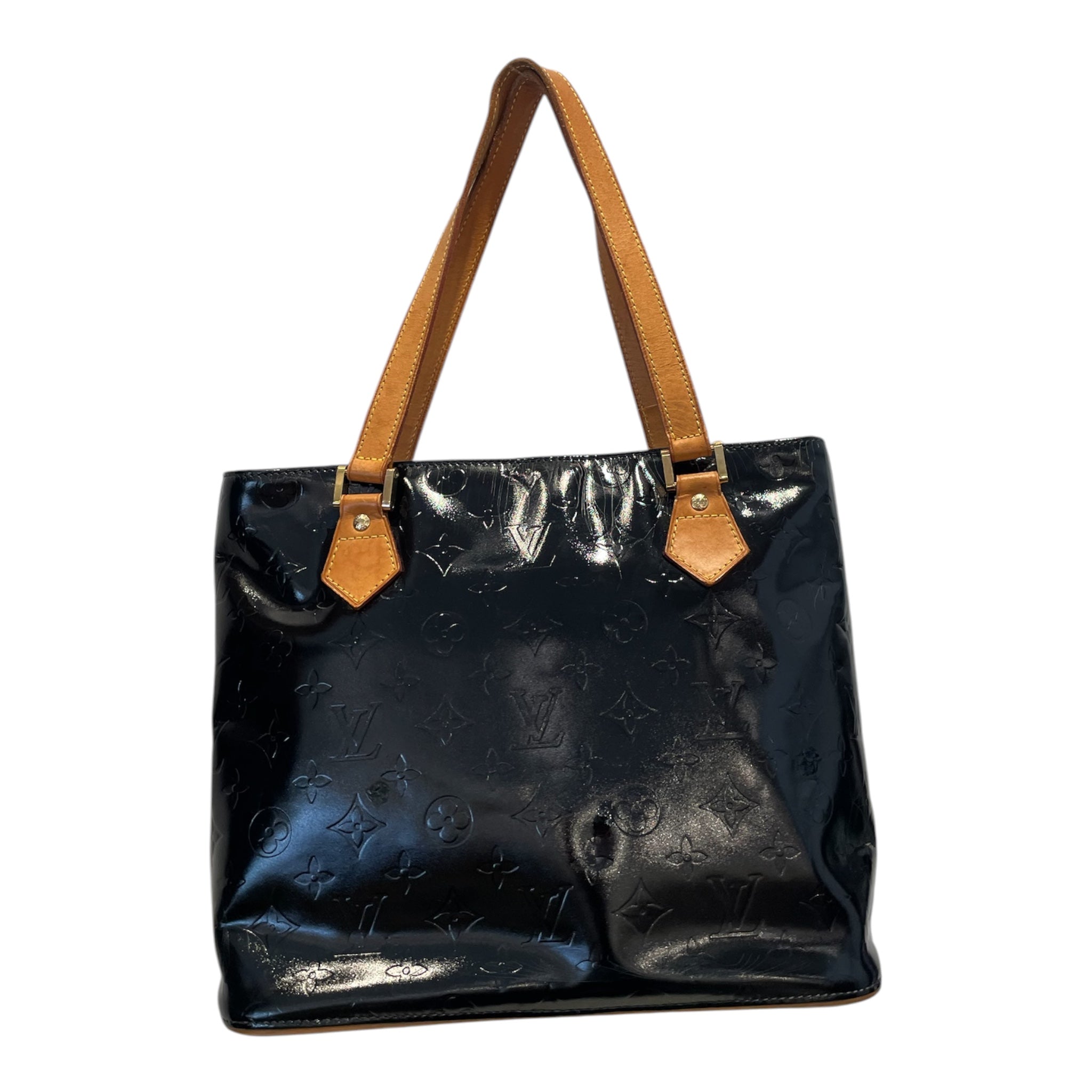 LOUIS VUITTON/Bag/Monogram/BLK/Vernis Houston view 2