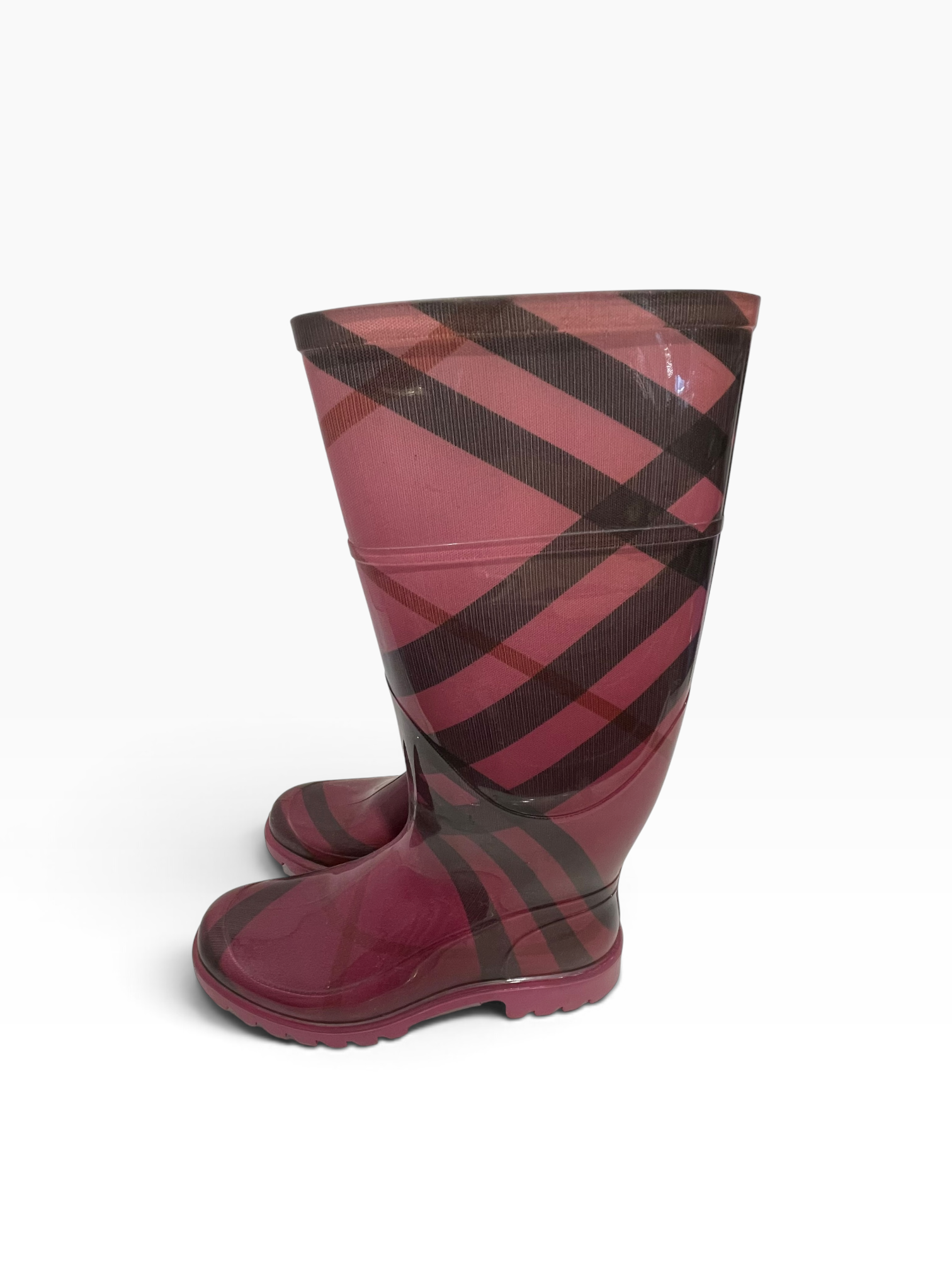 BURBERRY/Rain Boots/EU 36/Tartan/PNK/Check Rain Boots view 4