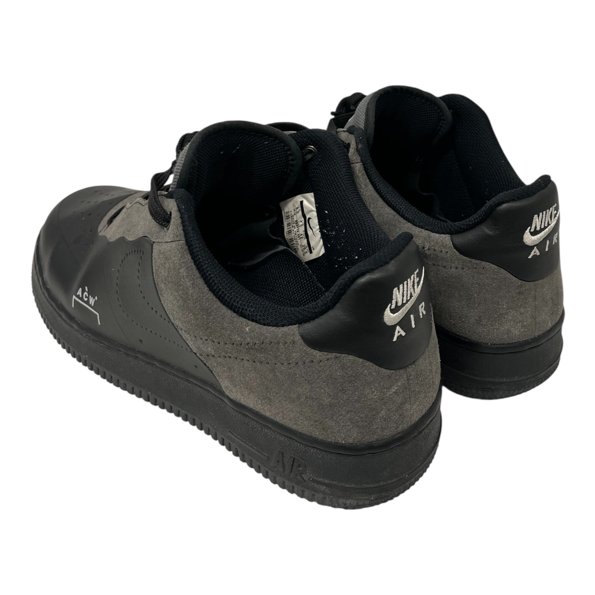 NIKE/AIR FORCE 1 07 ACW/Low-Sneakers/US 8.5/Leather/BLK/BQ6924-001 view 2