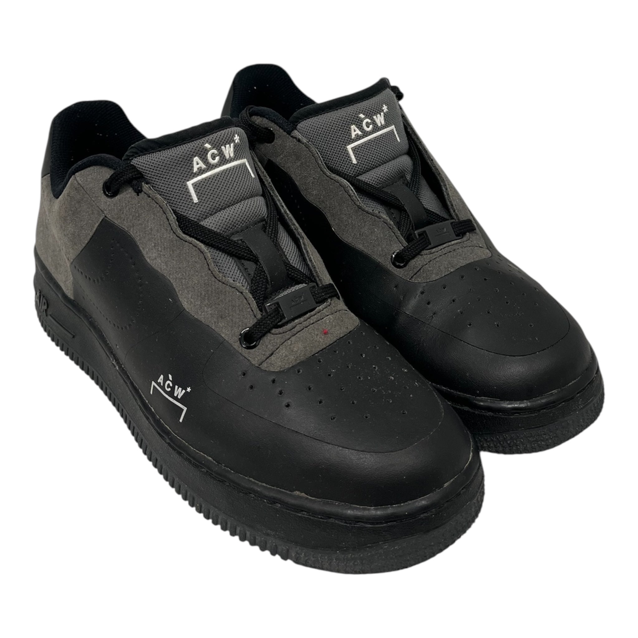 NIKE/AIR FORCE 1 07 ACW/Low-Sneakers/US 8.5/Leather/BLK/BQ6924-001 view 1