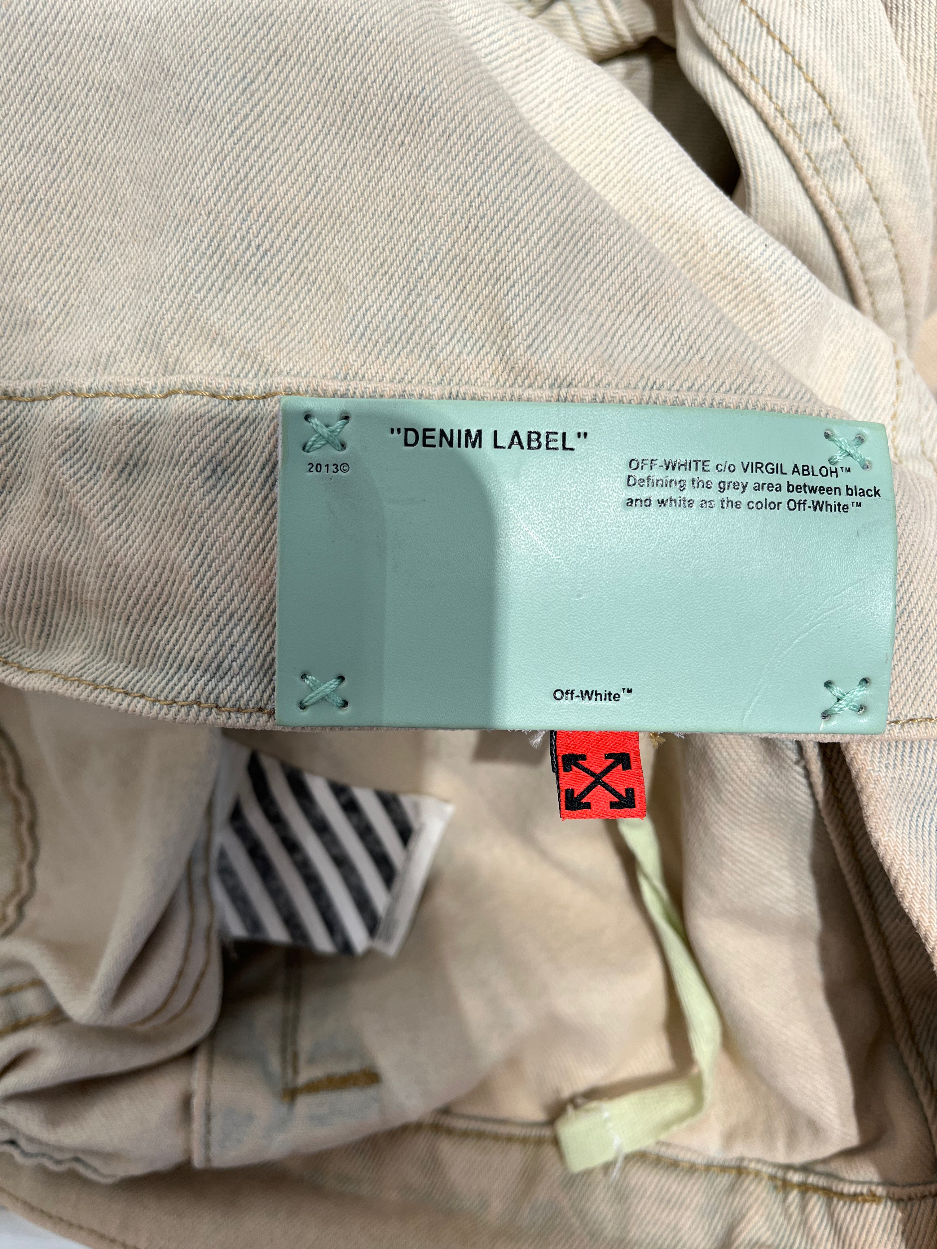 OFF-WHITE/Denim Jkt/XL/Denim/BEG/Graphic/ view 4