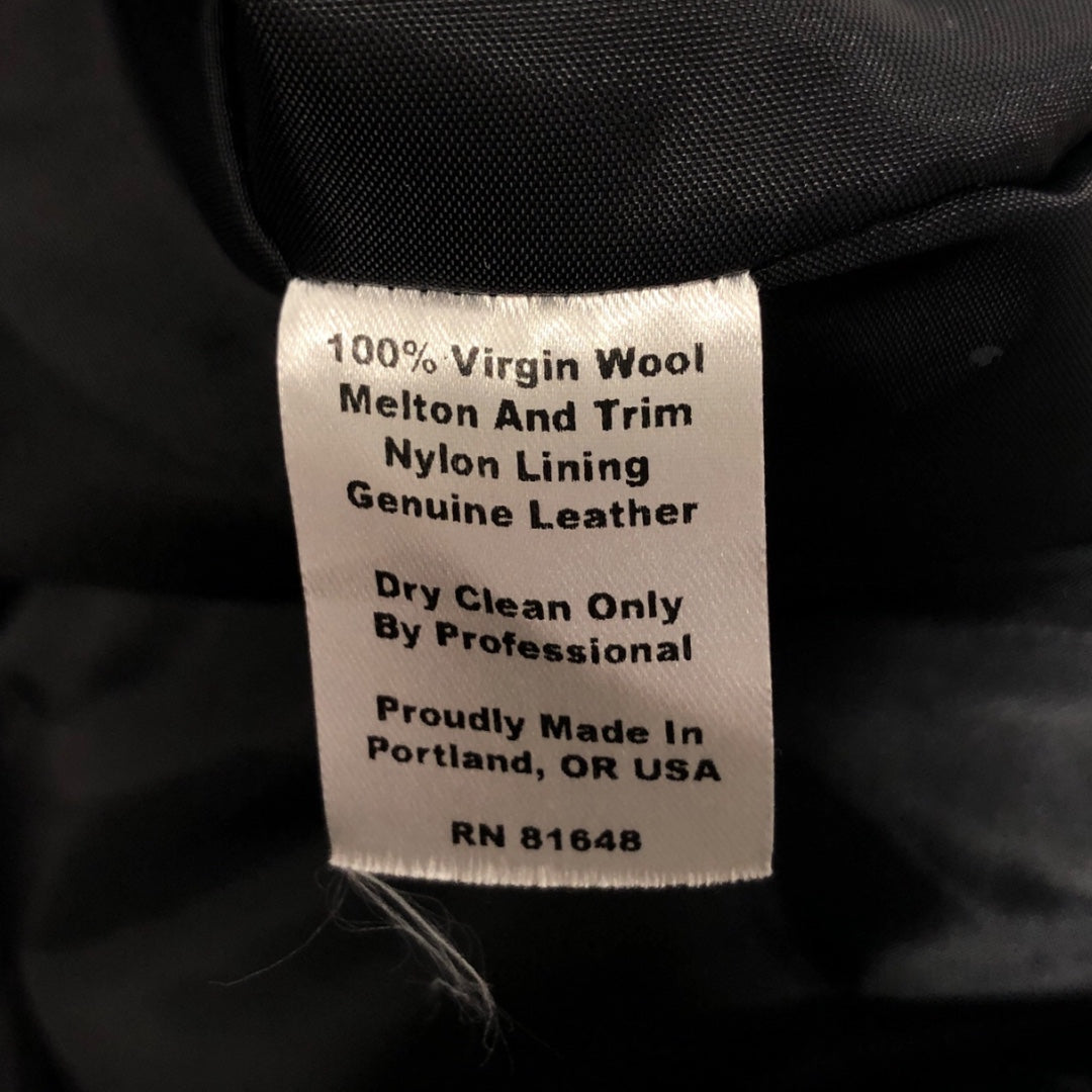 SETTLEMIERS/Jacket/Wool/BRD/WINE RED WOOL VARSITY JACKET view 4