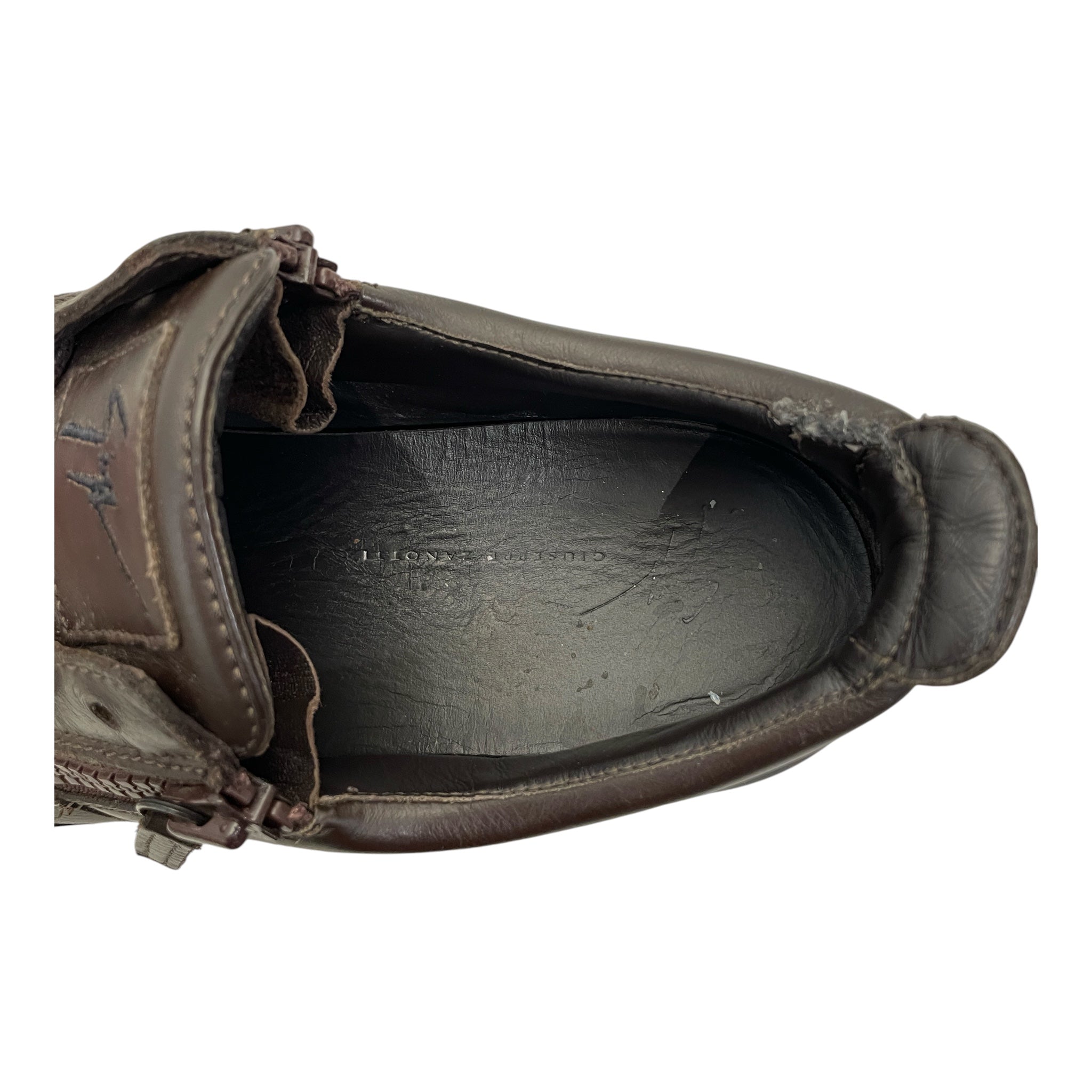 Giuseppe Zanotti/Low-Sneakers/EU 44/Leather/BRW/ view 3
