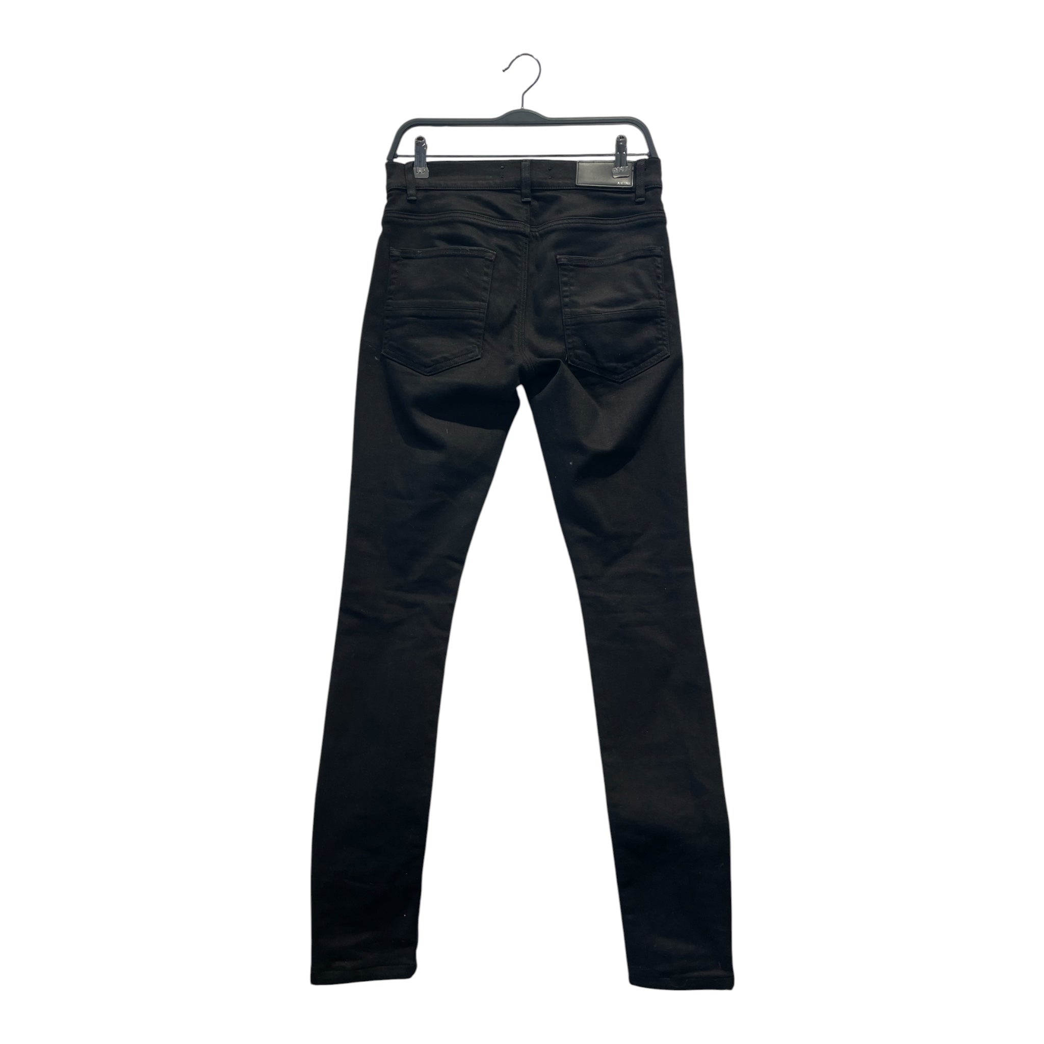 AMIRI/Skinny Pants/29/Cotton/BLK/skinny knee blow out view 2