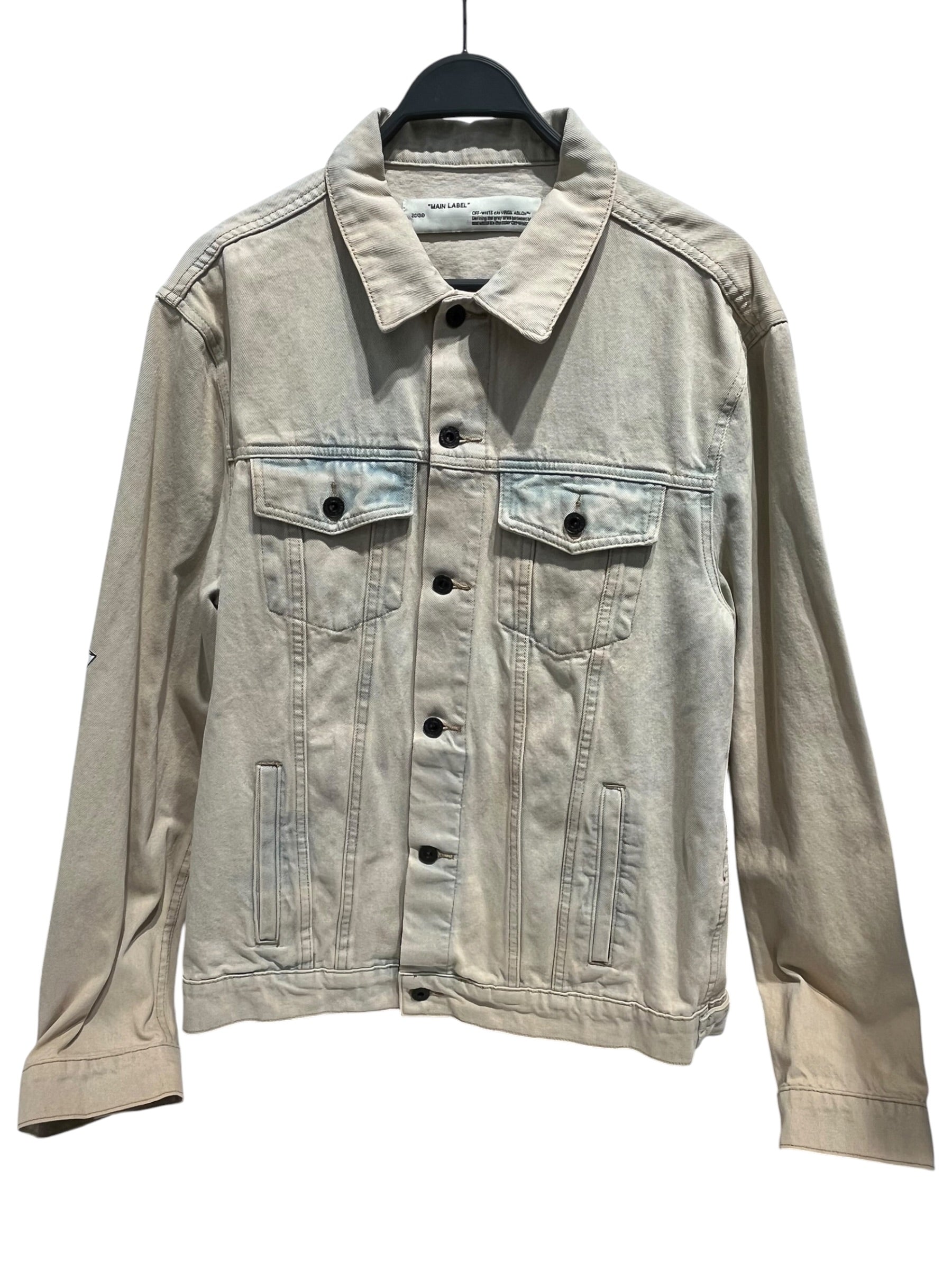 OFF-WHITE/Denim Jkt/XL/Denim/BEG/Graphic/ view 1