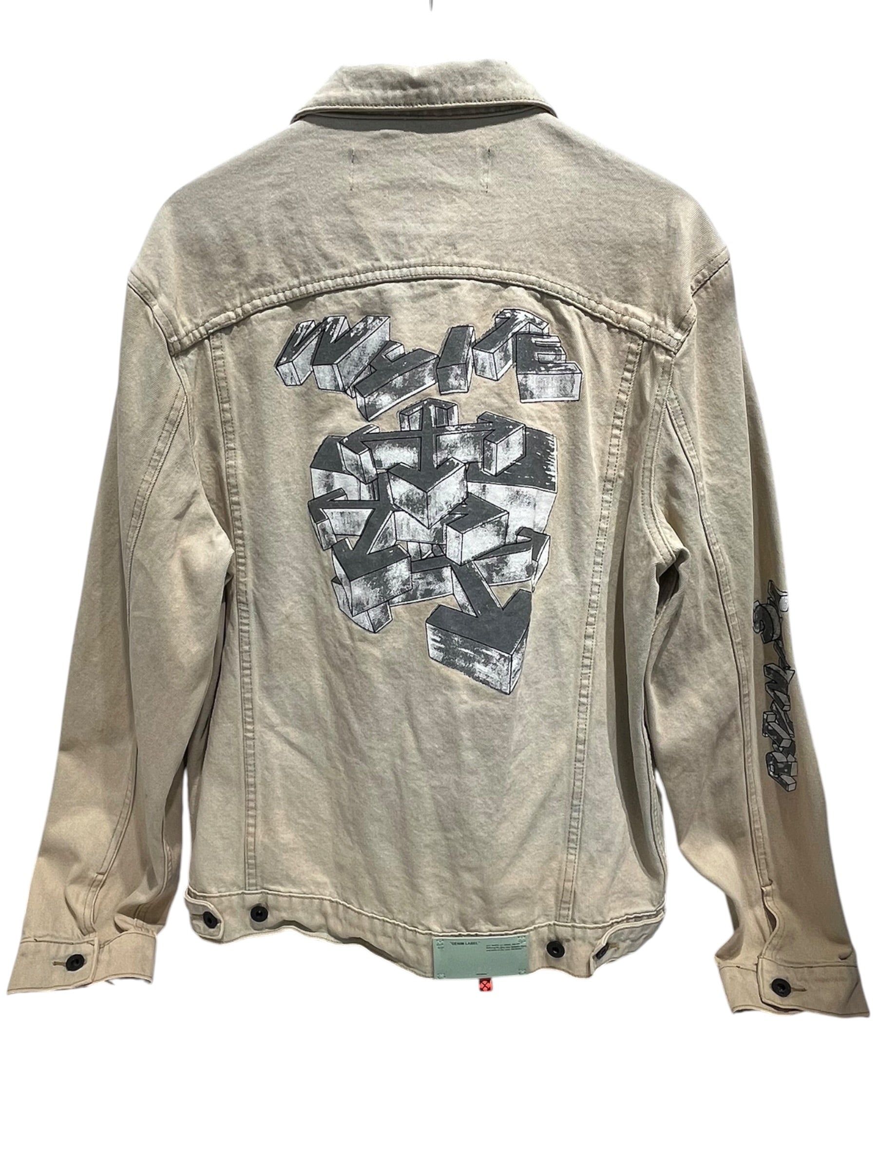 OFF-WHITE/Denim Jkt/XL/Denim/BEG/Graphic/ view 2
