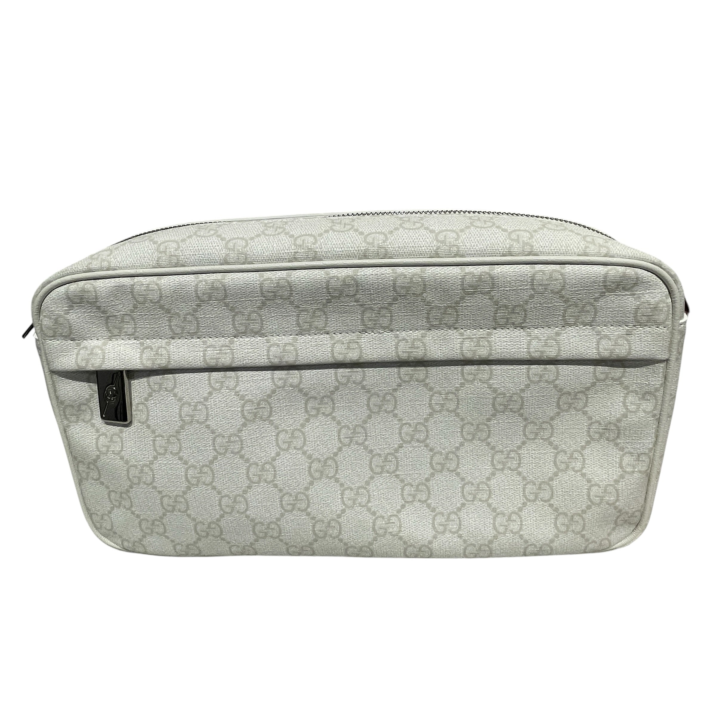 GUCCI/Cross Body Bag/Monogram/Cotton/WHT/WHITE GG SUPREME TRAVELER view 1