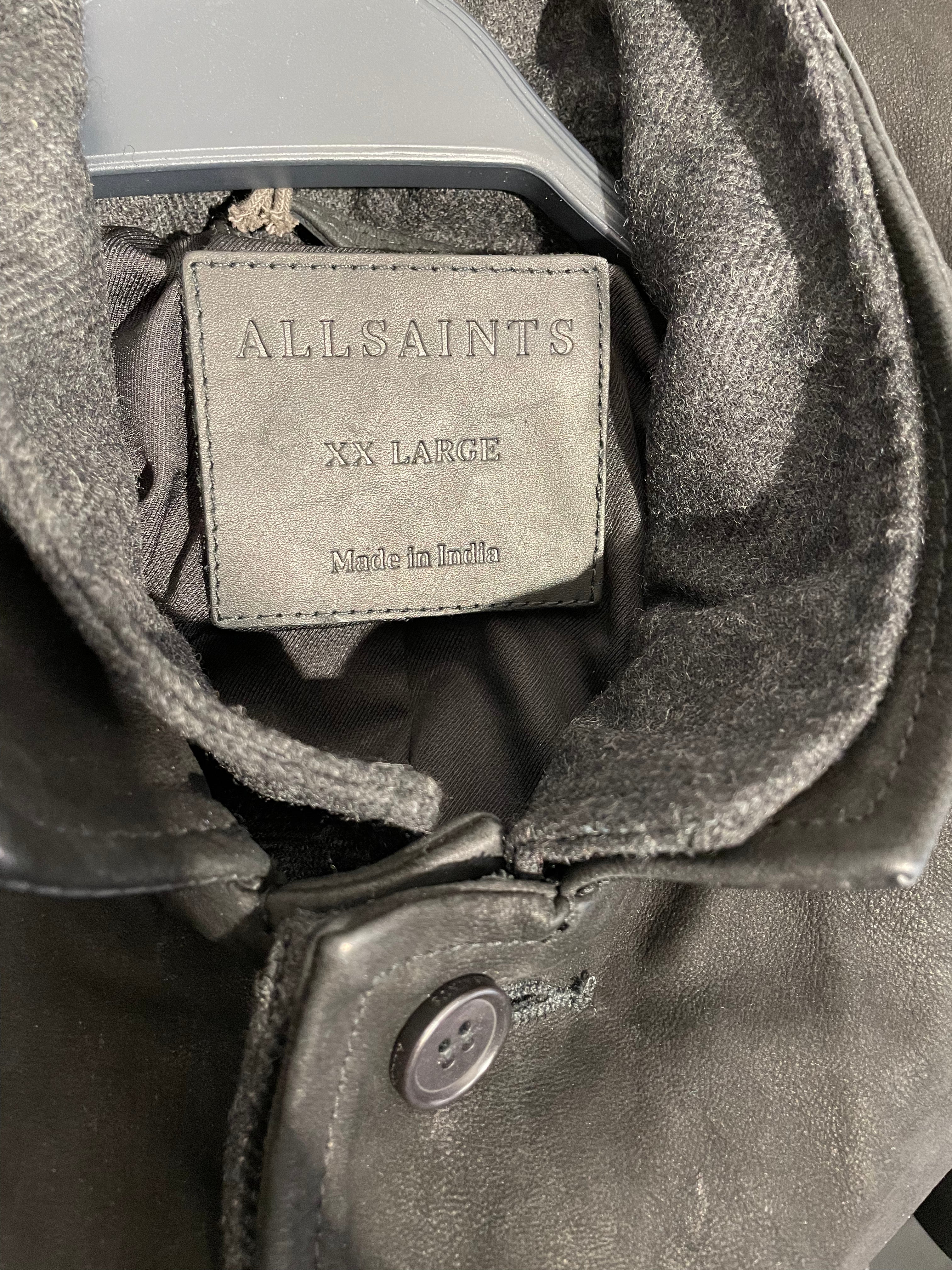 ALLSAINTS/Jacket/XXL/Leather/BLK/survey leather view 3