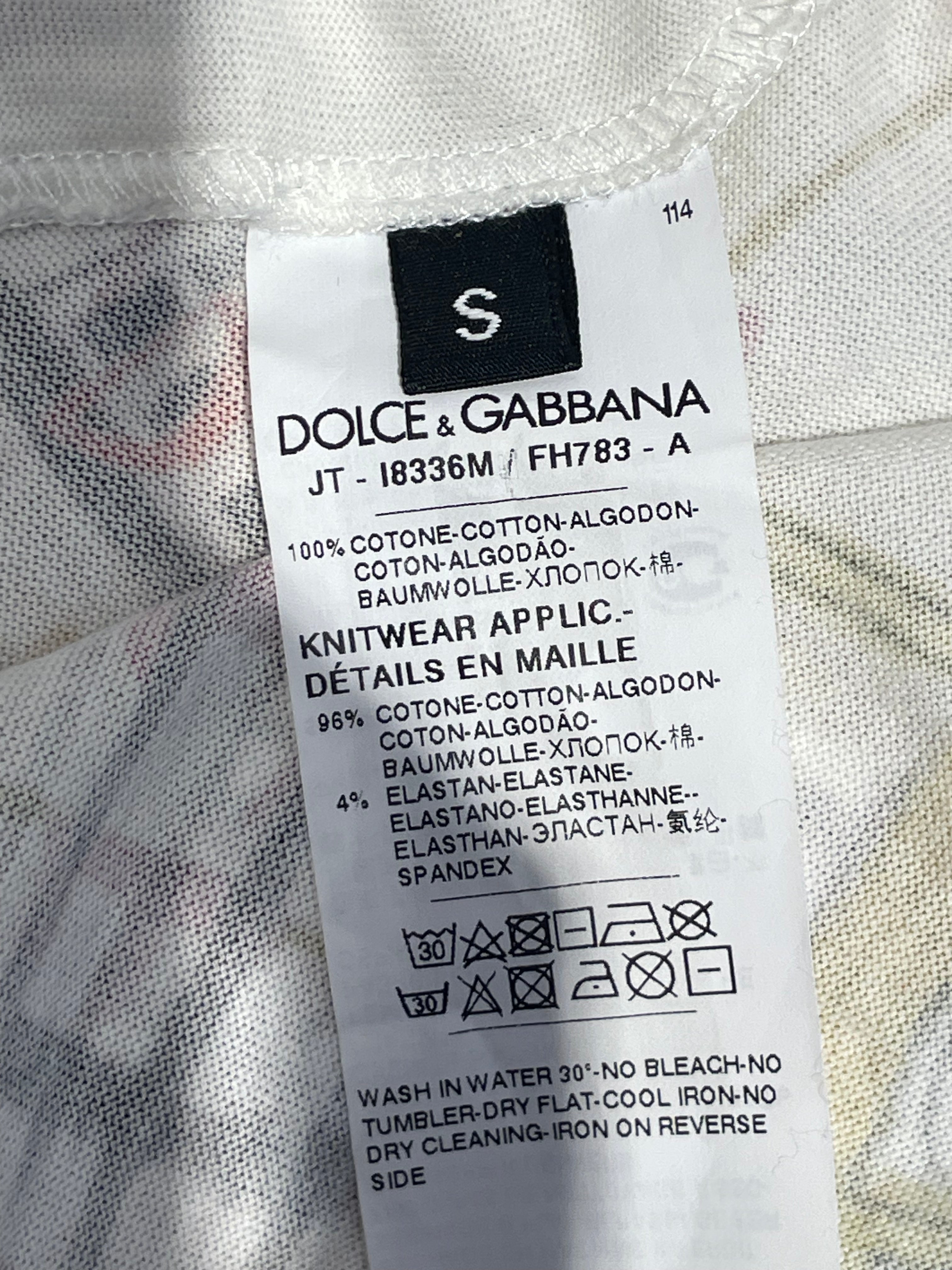 DOLCE&GABBANA/T-Shirt/Cotton/MLT/All Over Print/King of Love AOP Tee view 4