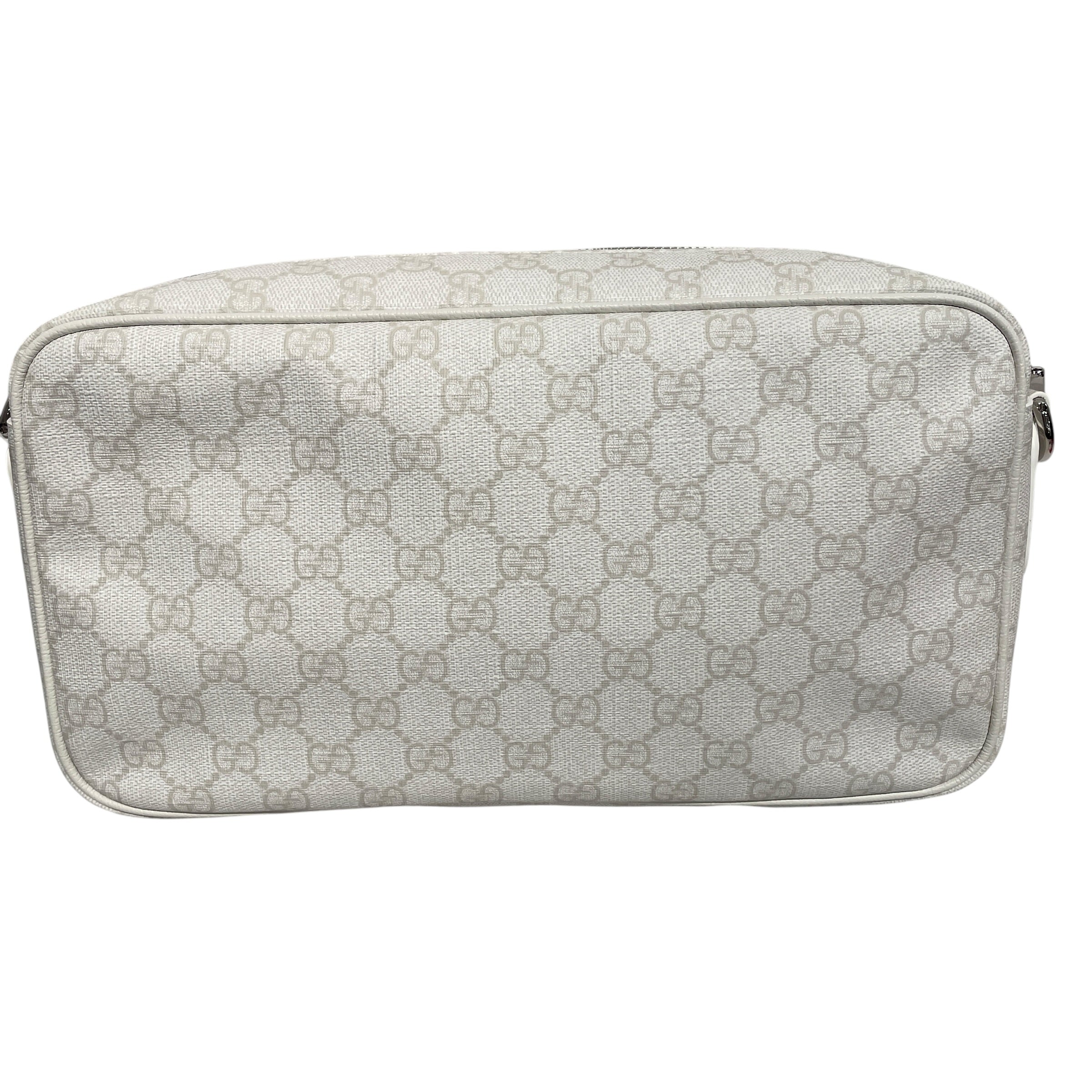 GUCCI/Cross Body Bag/Monogram/Cotton/WHT/WHITE GG SUPREME TRAVELER view 2