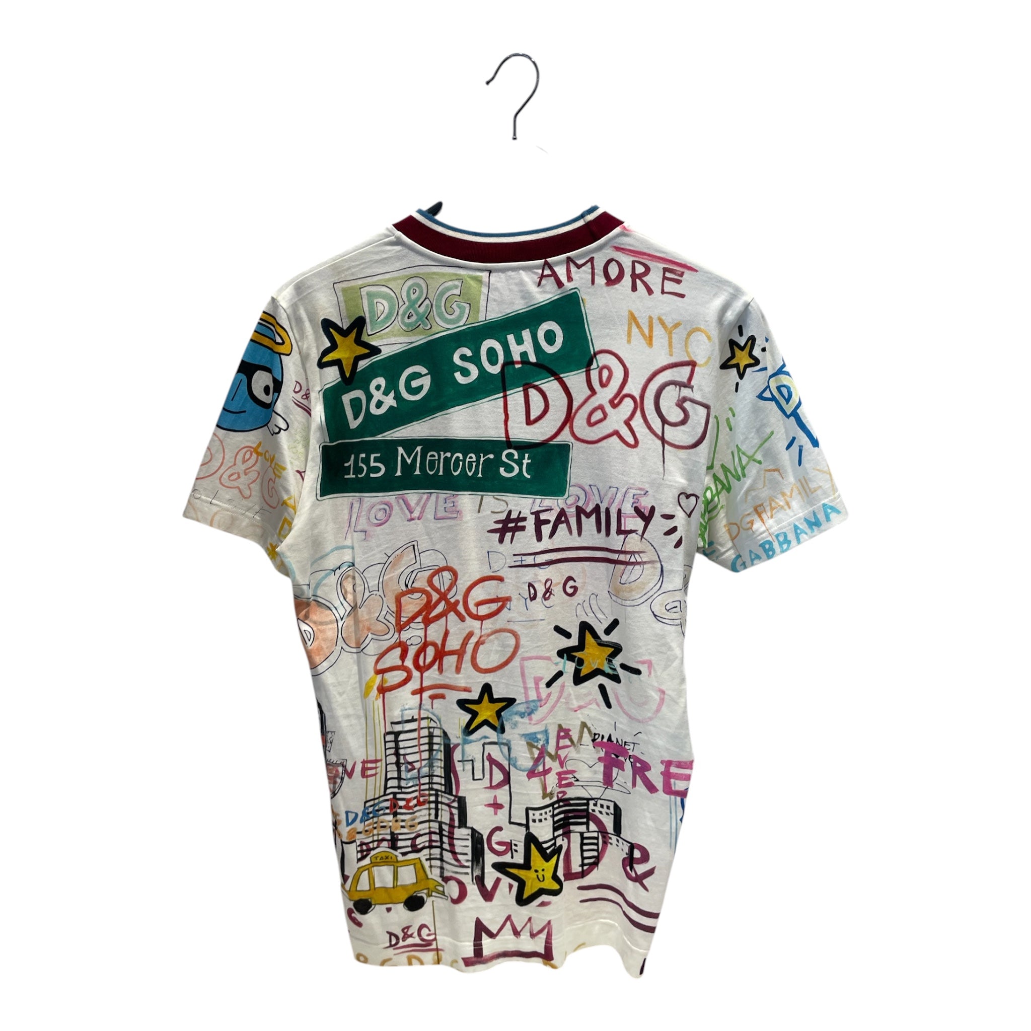 DOLCE&GABBANA/T-Shirt/Cotton/MLT/All Over Print/King of Love AOP Tee view 2