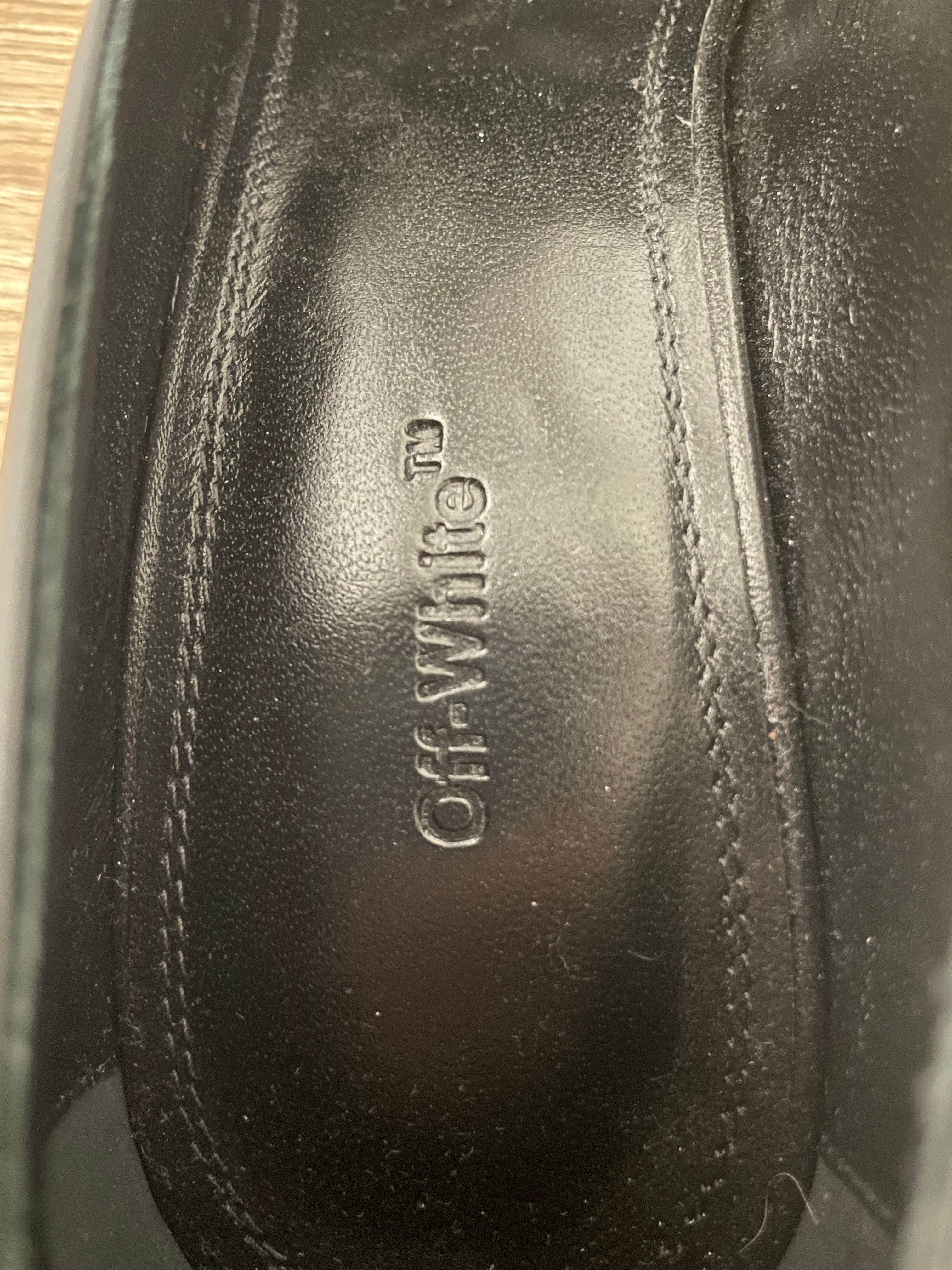 OFF-WHITE/Heels/EU 38/Leather/BLK/ARROW PUMP view 3