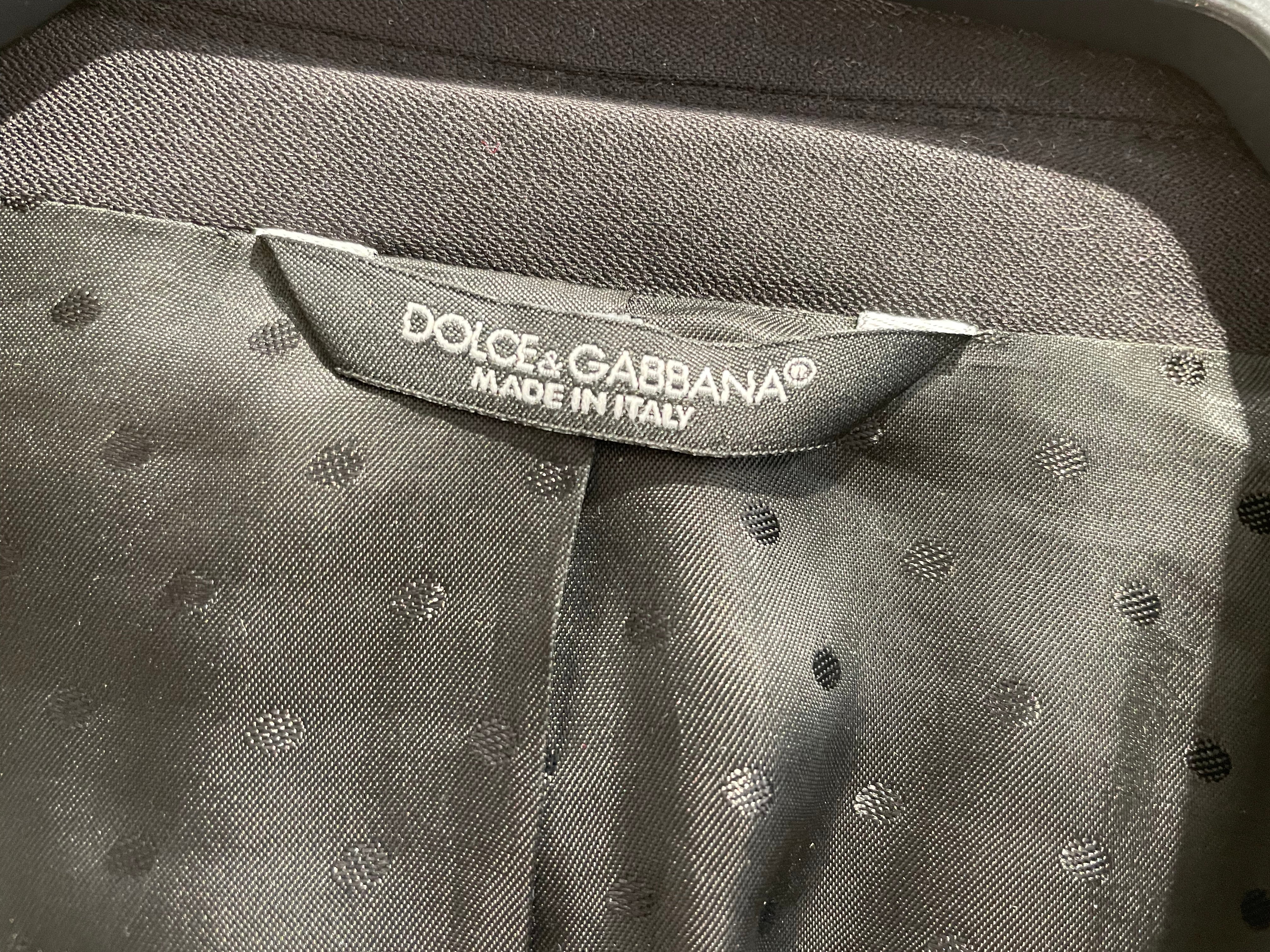 DOLCE&GABBANA/Tailored Jkt/50/Wool/BLK/Satin Lapel Blazer view 5