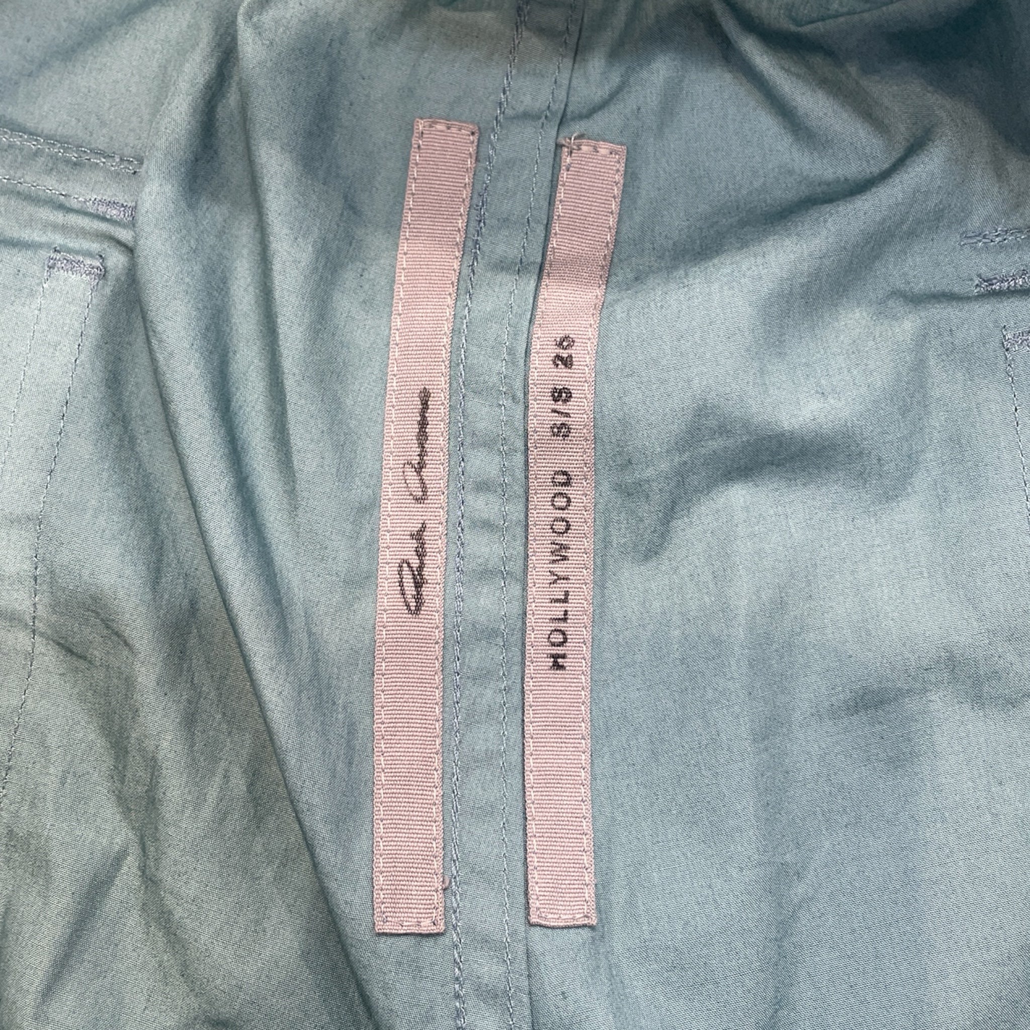 Rick Owens/Cargo Pants/42/Cotton/GRN/straight leg teal plants view 3