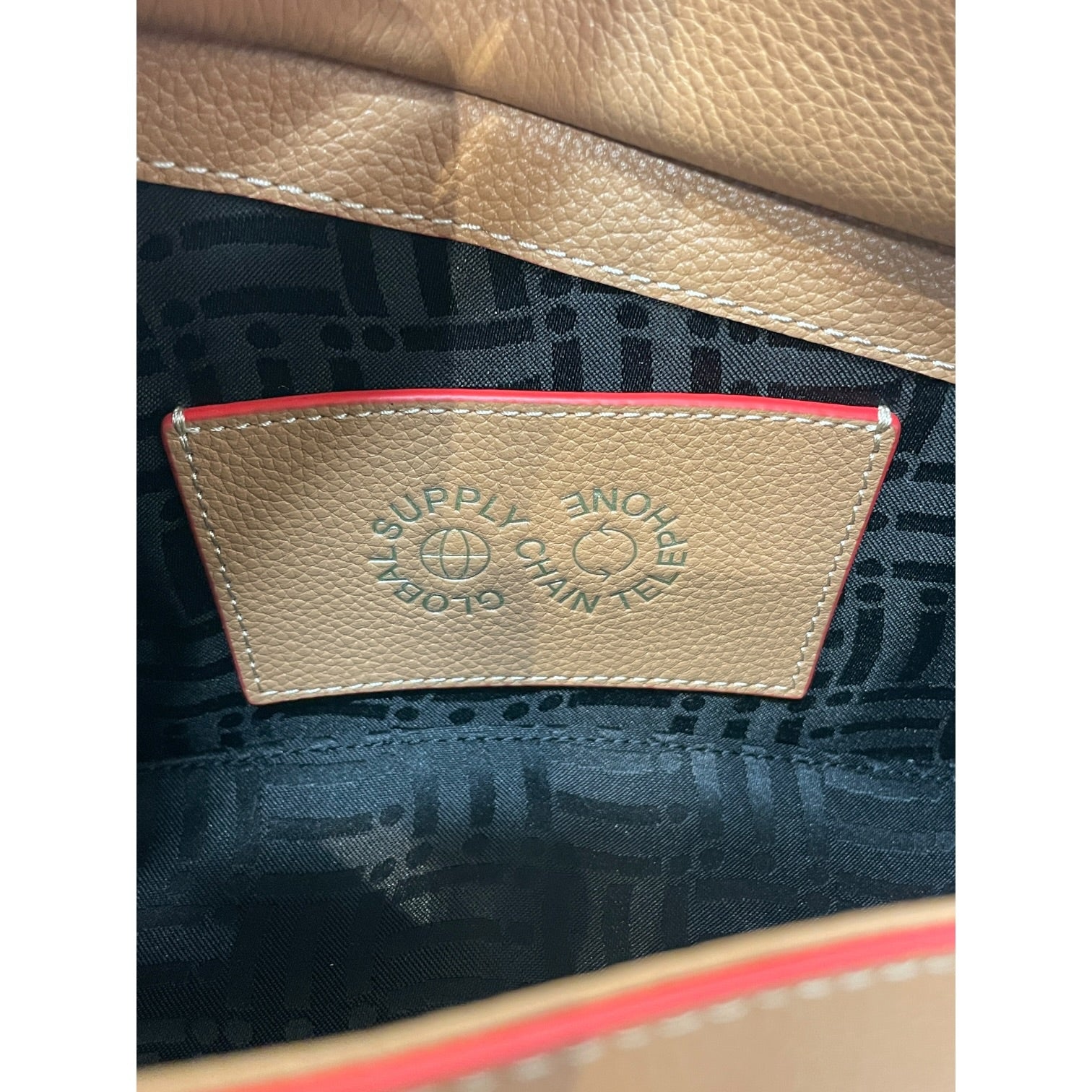 GSCT/Hand Bag/Leather/KHK/RED OUTLINE STITCH/ GSCT GOLD view 5