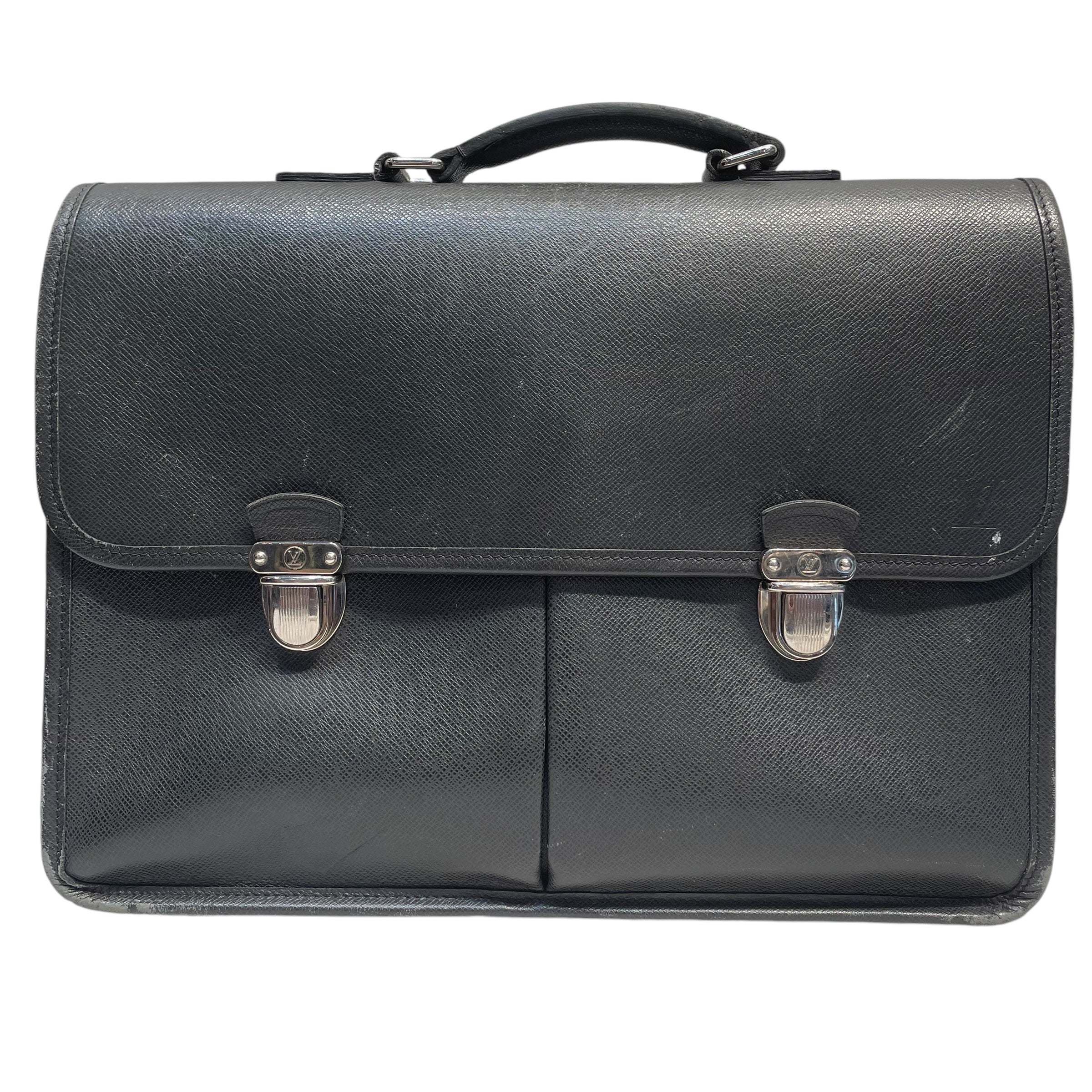 LOUIS VUITTON/Briefcase/Leather/GRY/Briefcase view 1