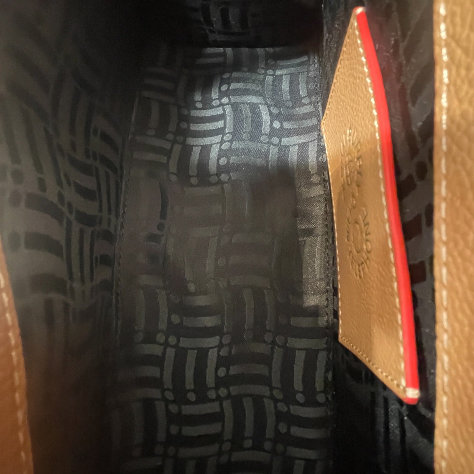 GSCT/Hand Bag/Leather/KHK/RED OUTLINE STITCH/ GSCT GOLD view 6
