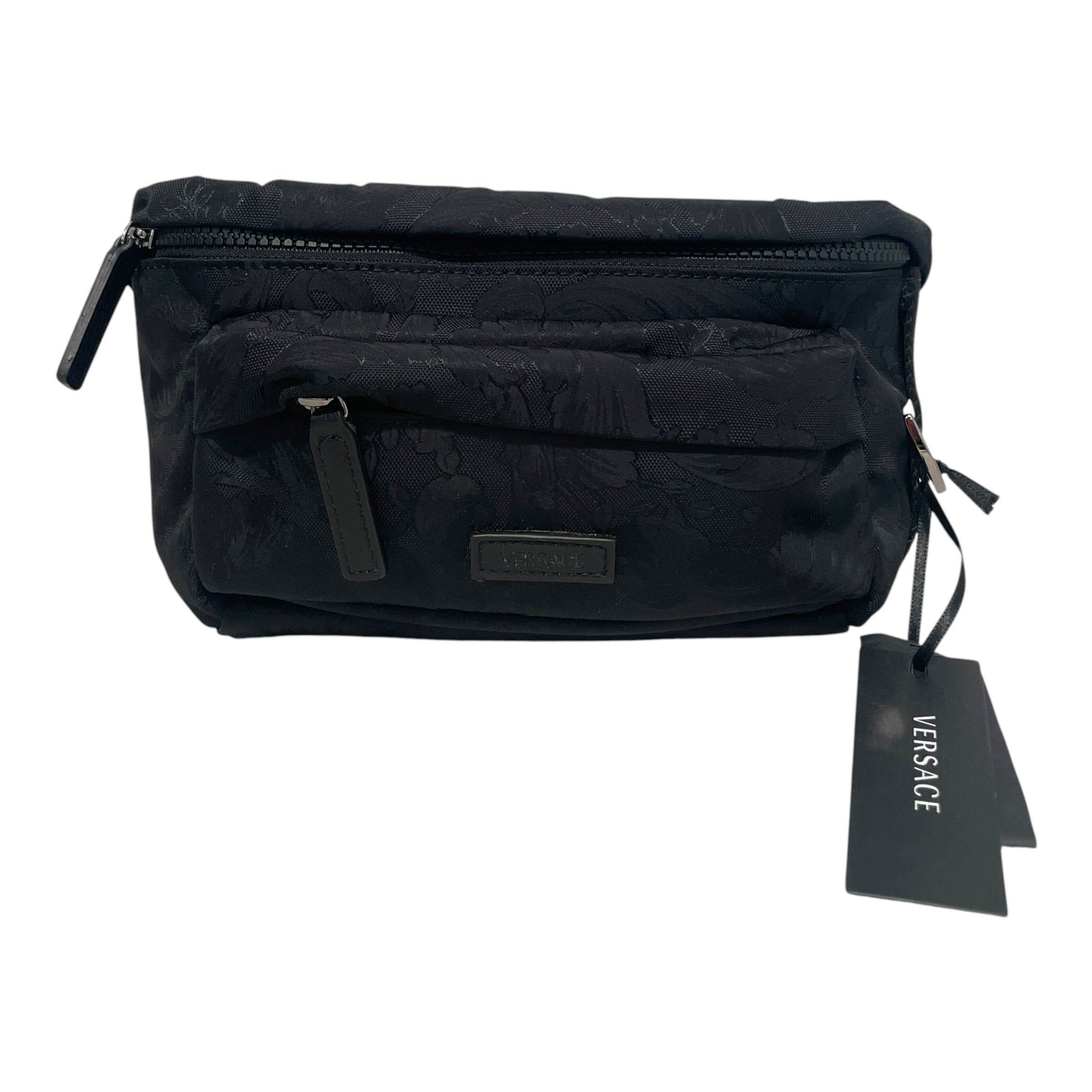 VERSACE/Bag/All Over Print/Nylon/BLK/Barocco-Jacquard Belt Bag view 1