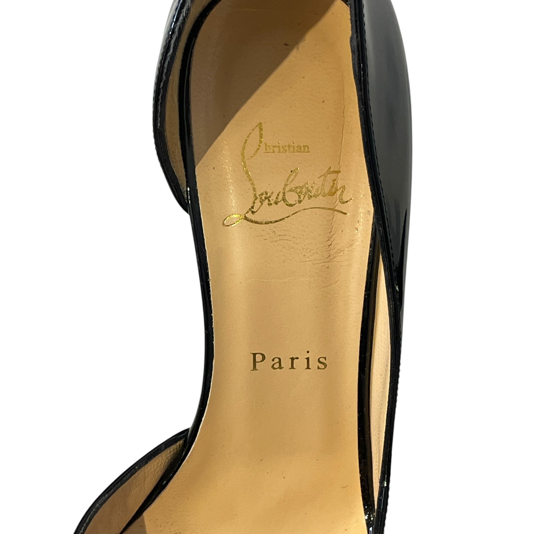 Christian Louboutin/Heels/EU 38.5/Leather/BLK/ view 3